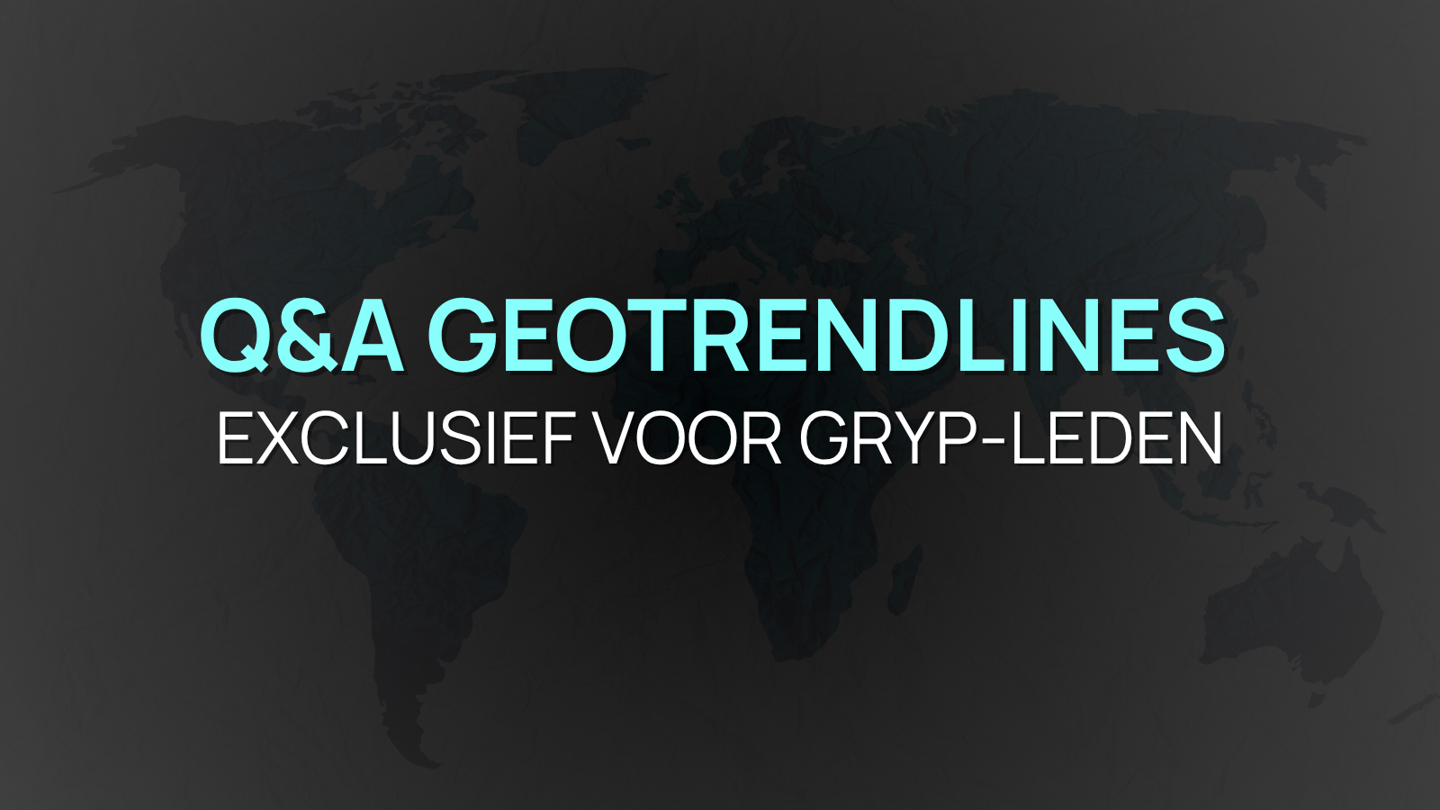 Q&amp;A Geotrendlines