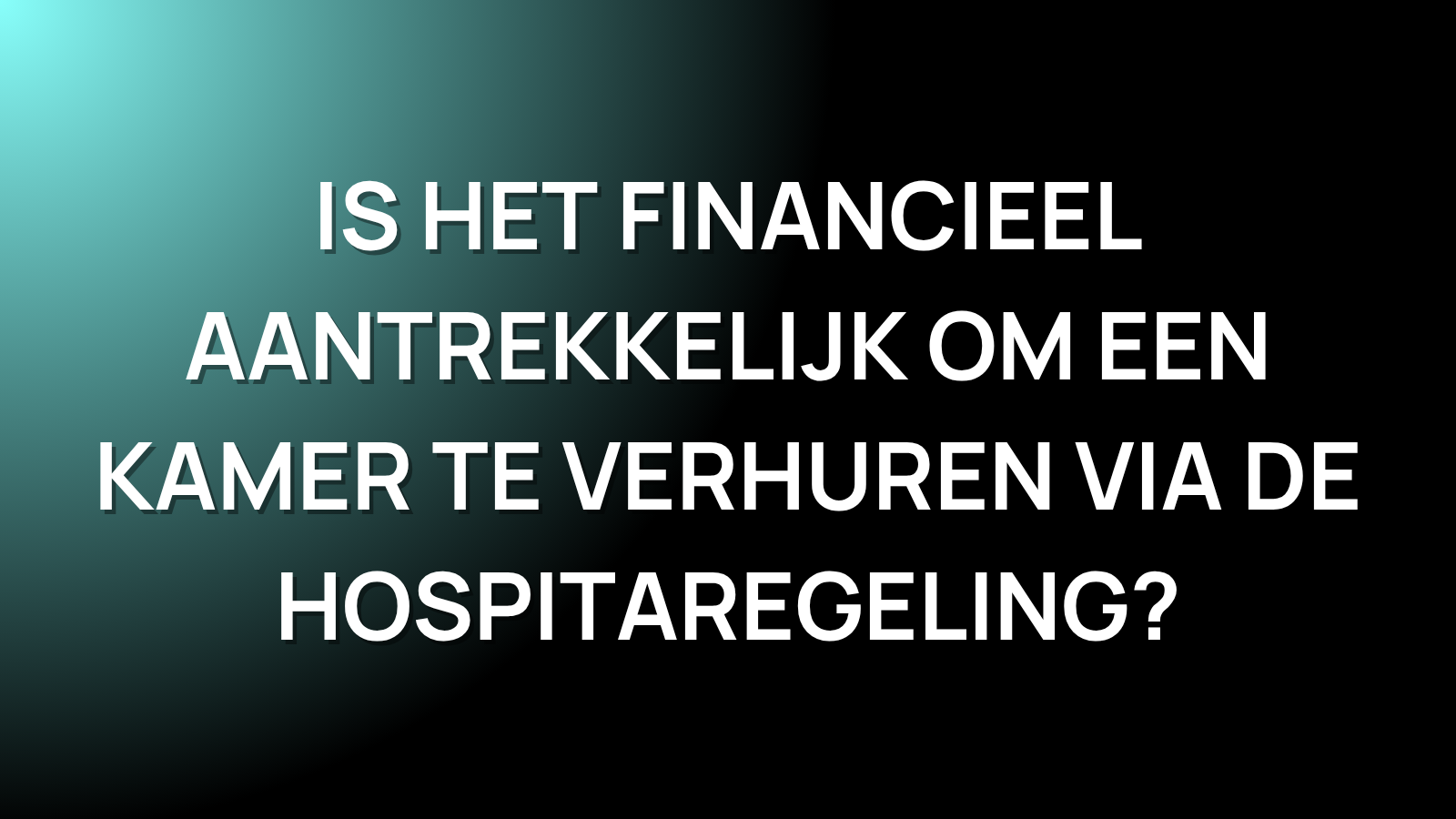 Onze kinderen zijn het huis uit en we hebben extra ruimte. Is het financieel aantrekkelijk om een kamer te verhuren via de hospitaregeling? - André van Luijk