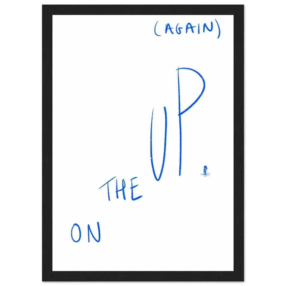 On The Up Again Framed Print