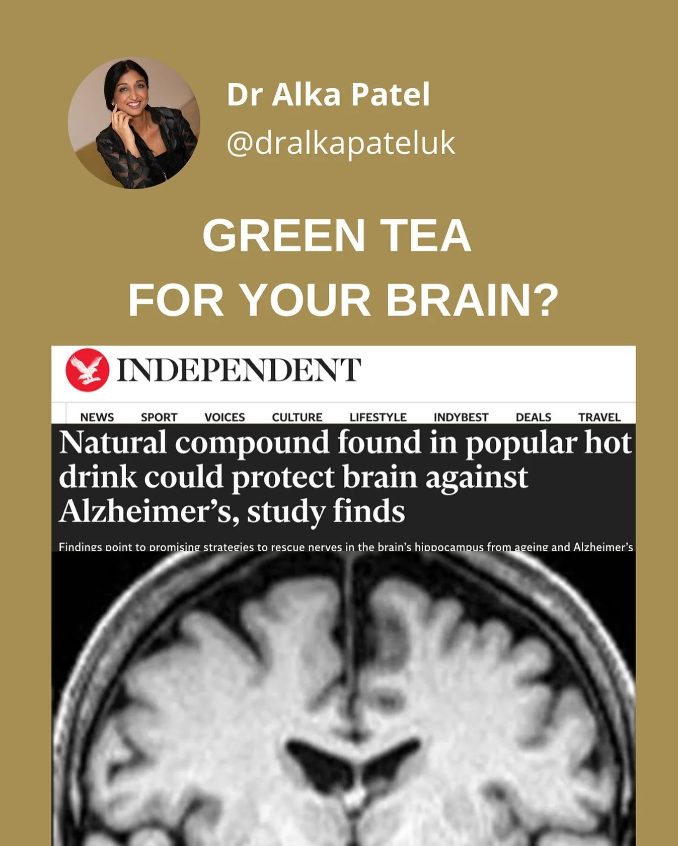 Most people think Alzheimer&rsquo;s prevention will come from a future drug. 💊 That&rsquo;s the mistake.
A new study shows two natural compounds - nicotinamide (B3) + EGCG (from green tea 🍵)- restored energy in ageing brain cells, re-activated thei