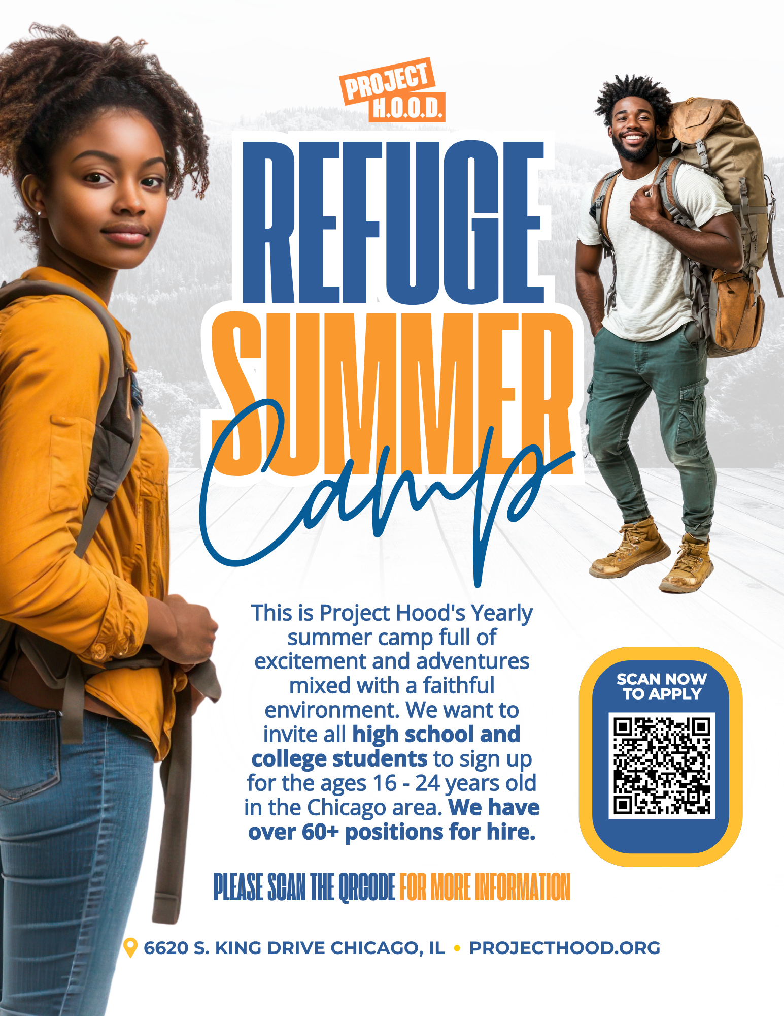Project H.O.O.D. Refuge Summer Camp Employment