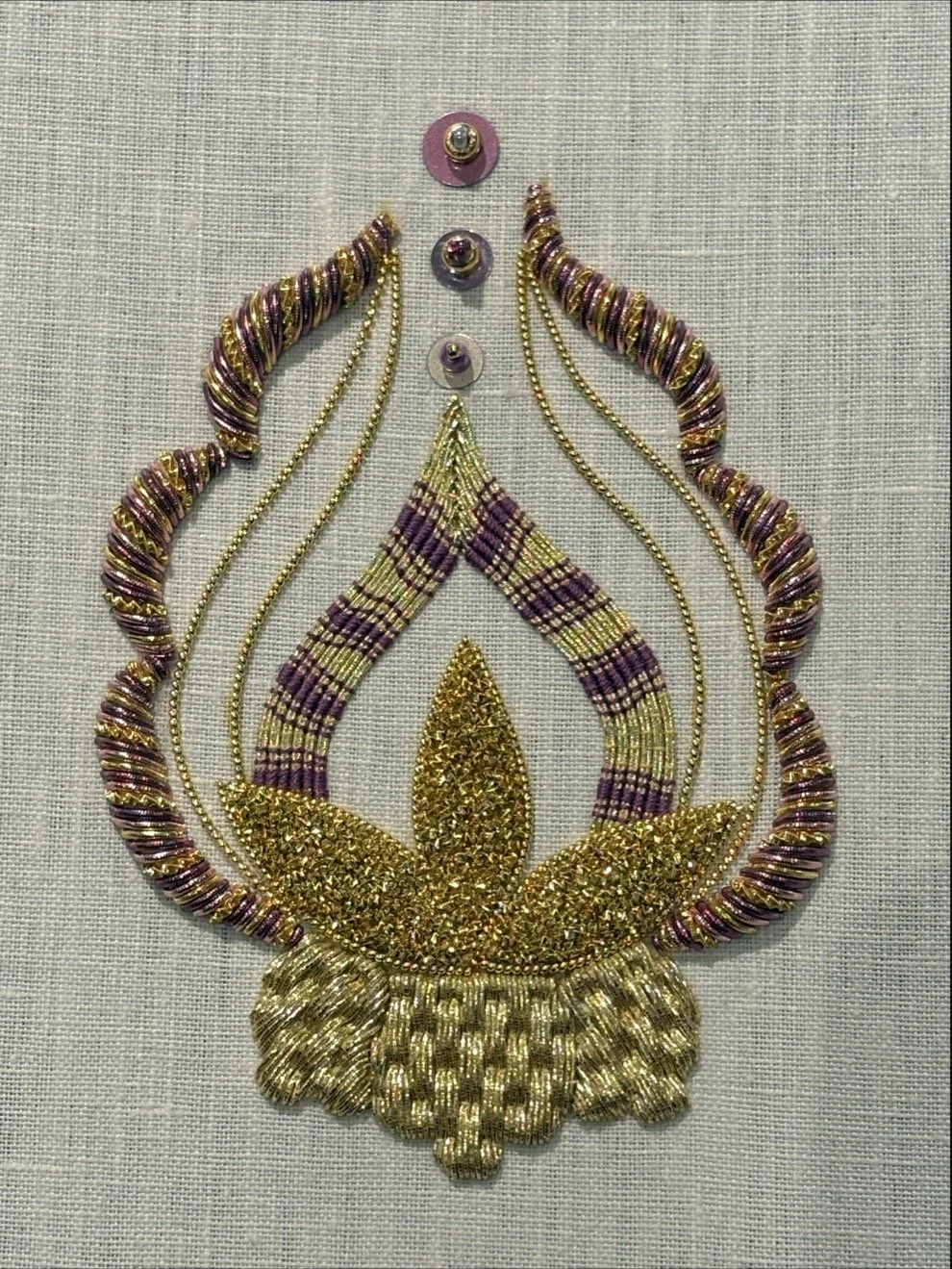 Gold Work Frame - Royal School of Needlework - First Year