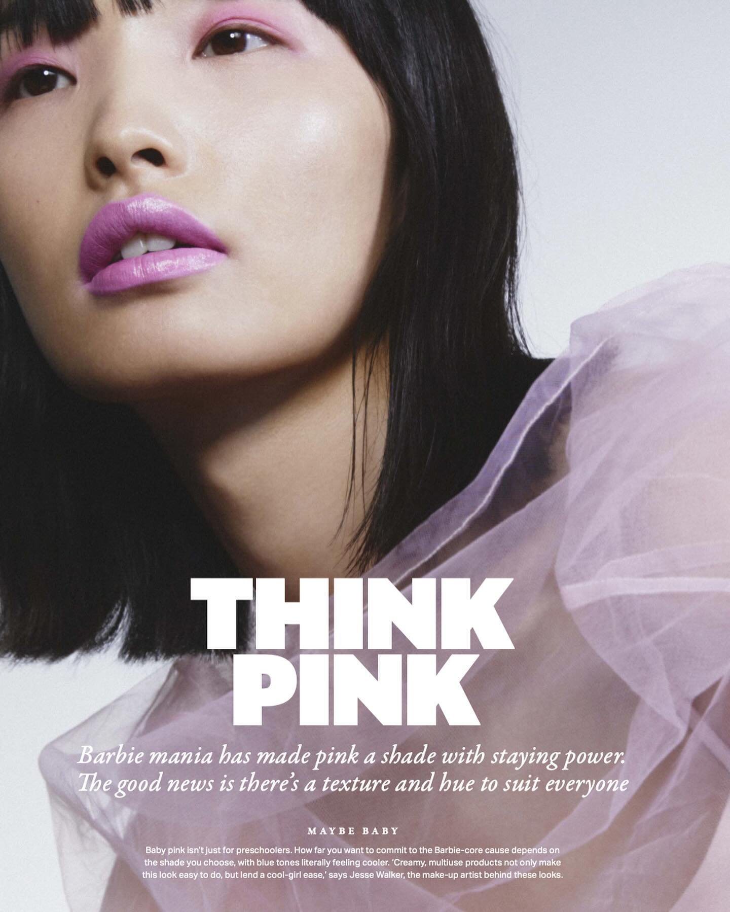 💕&ldquo;Think Pink&rdquo;💕 The most beautiful @kikomilano shoot in this week&rsquo;s @graziauk .  Thank you so much @cassiesteer and @jessemakeup 👄 💄