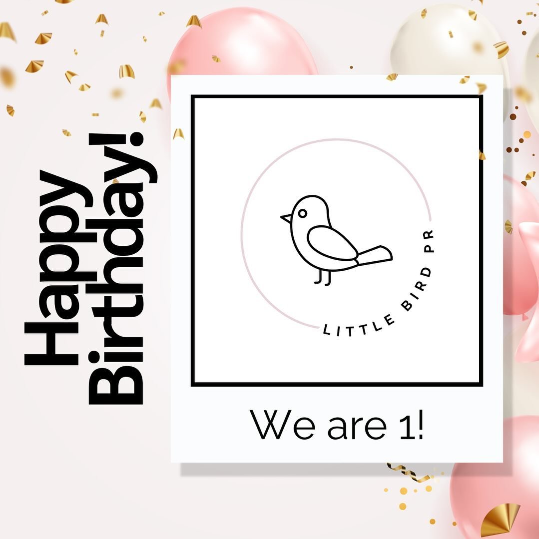 We are 1 today 🎈!! We have had the most amazing 12 months so thank you to our incredible clients and everyone who has supported this year. First year down, hopefully many more to come! 🎂 ⭐️ 🥂