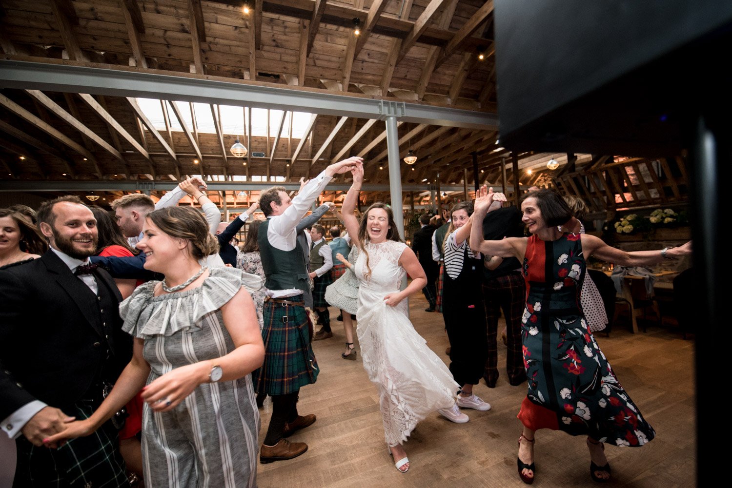 Guardswell Farm - ceilidh in the Cattle Court