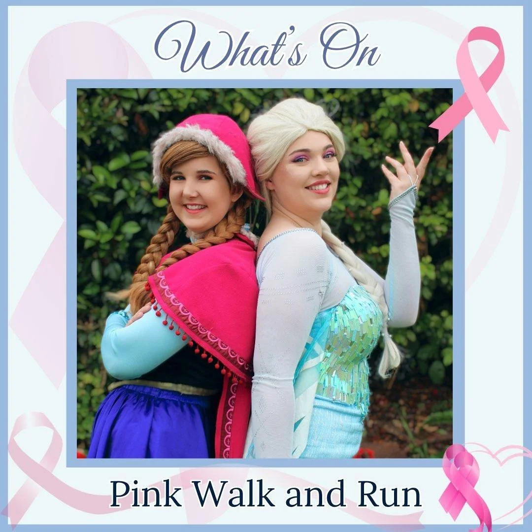 Magic is approaching with the Pink Walk and Run!! 💐🏃&zwj;♀️

That&rsquo;s right! Registrations are open now for this special event, with face painting, a yummy sausage sizzle, and even Elsa and Anna cheering everyone on!! 📣

The Pink Walk and Run 