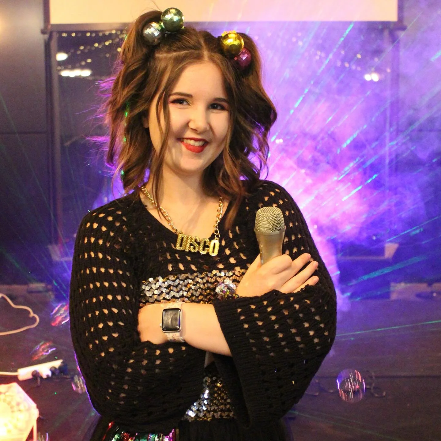 What a wonderful disco review for our epic host Carys! 🕺🪩

We LOVE disco parties, especially now that we can incorporate some amazing gear from Party Queen including sparkling laser lights, epic bubble machines and a karaoke machine!

&ldquo;My dau