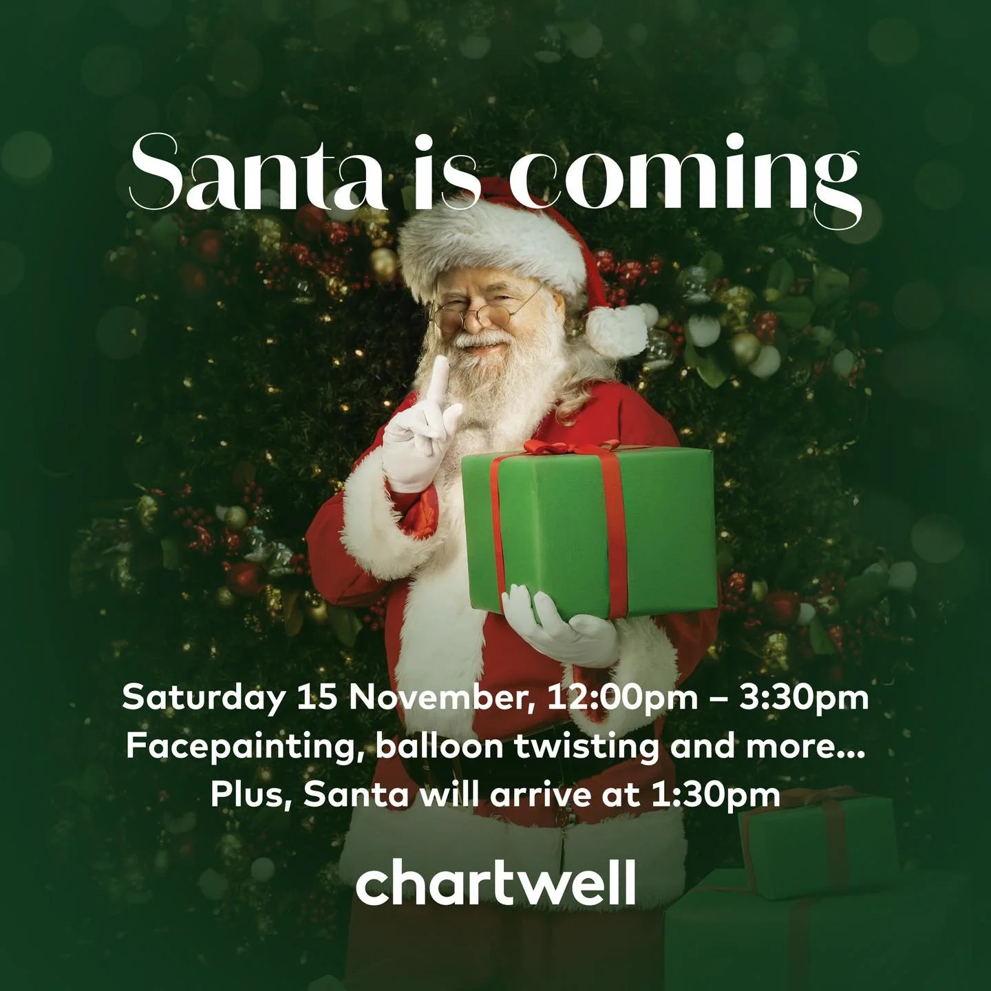 Christmas magic is coming to Chartwell this Saturday!! 🎅🎁

Wanting a perfect way to ring in the holiday season? Look no further than this magical afternoon celebrating Santa&rsquo;s arrival at Chartwell Shopping Centre!! 

We can&rsquo;t wait to st