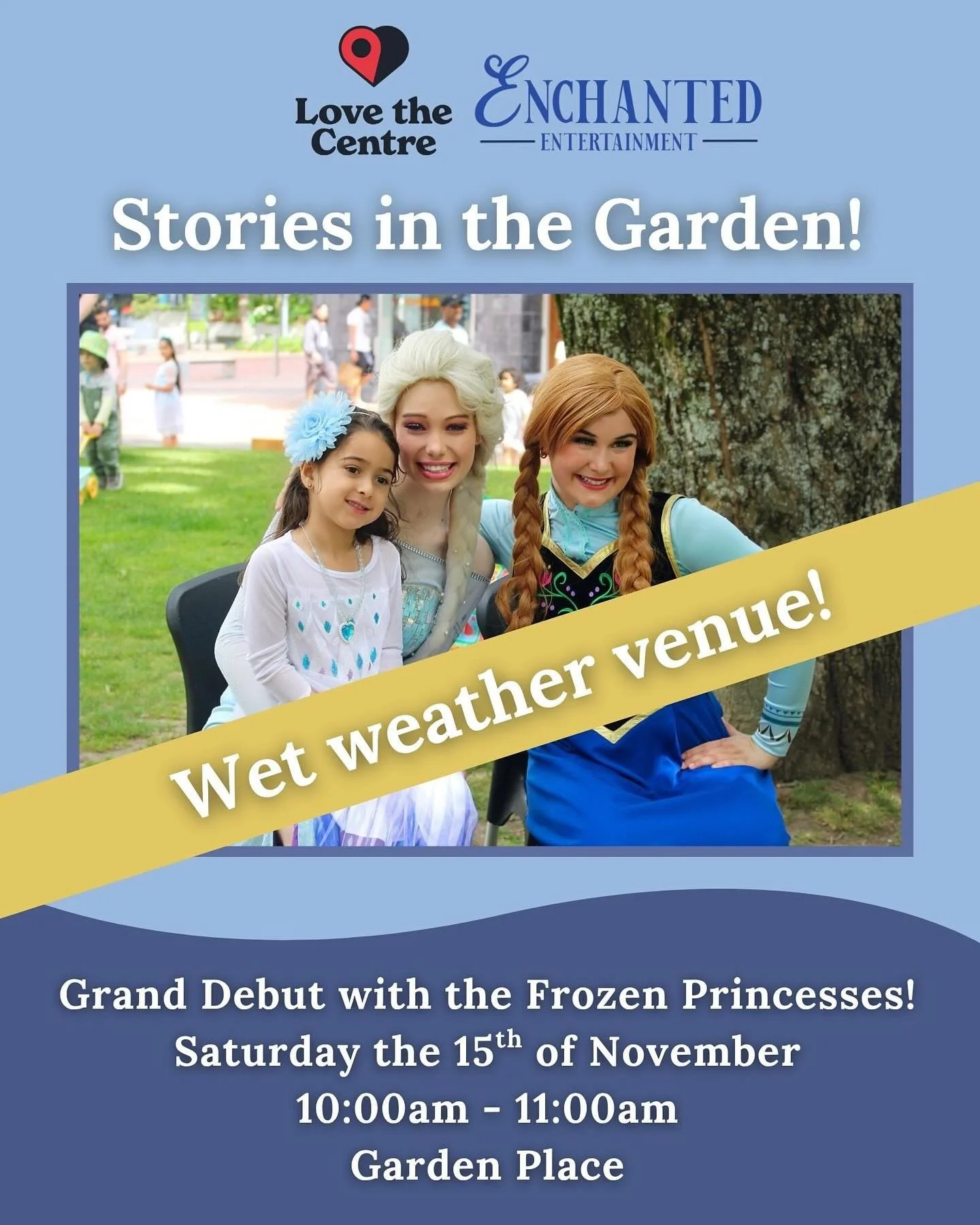 A little rain won&rsquo;t stop Stories in the Garden!! ☔️

Today&rsquo;s session of our Frozen story time will be taking place in Hamilton Central Library, from 10:00am - 11:00am (you&rsquo;ll find us upstairs at level two!)

We can&rsquo;t wait to s