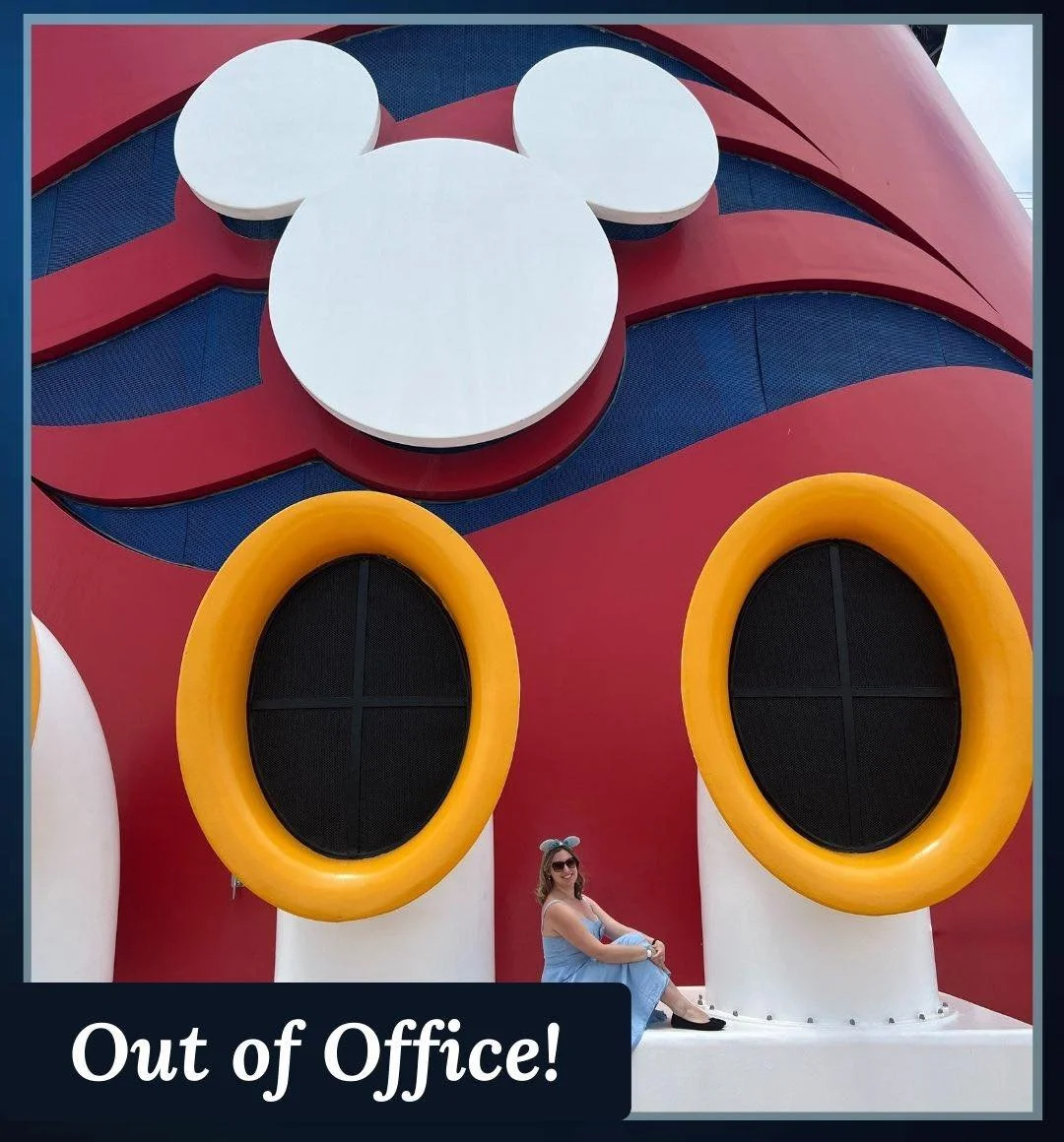 Out of Office! 🛳️💫

That&rsquo;s right, our wonderful Fairy Godmother, Kelsey, is taking a very magical vacation to her old workplace - Disney Cruise Line!!

Our incredible team will be running the show here, so if you have an upcoming event, we ca