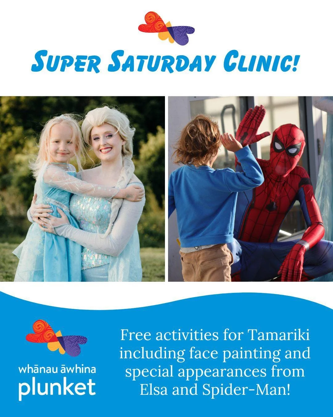 Super Saturdays with Plunket are back!!

At this wonderful day you can enjoy booked and drop-in well child checks and immunisations, as well as drop-in dental checks available + free food and activities for little ones 🫶

We&rsquo;ll be there too, m