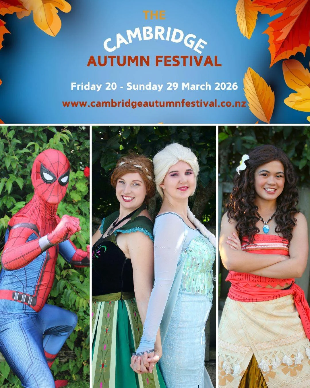 Hello Cambridge!! 🍁

We&rsquo;ll be heading to Empire Street this Sunday for the Te Awa Lifecare Main Street Carnival and Autumn Art Market, it&rsquo;s all of the artistic magic you could ever imagine and MORE!!

We are so stoked to have some charac