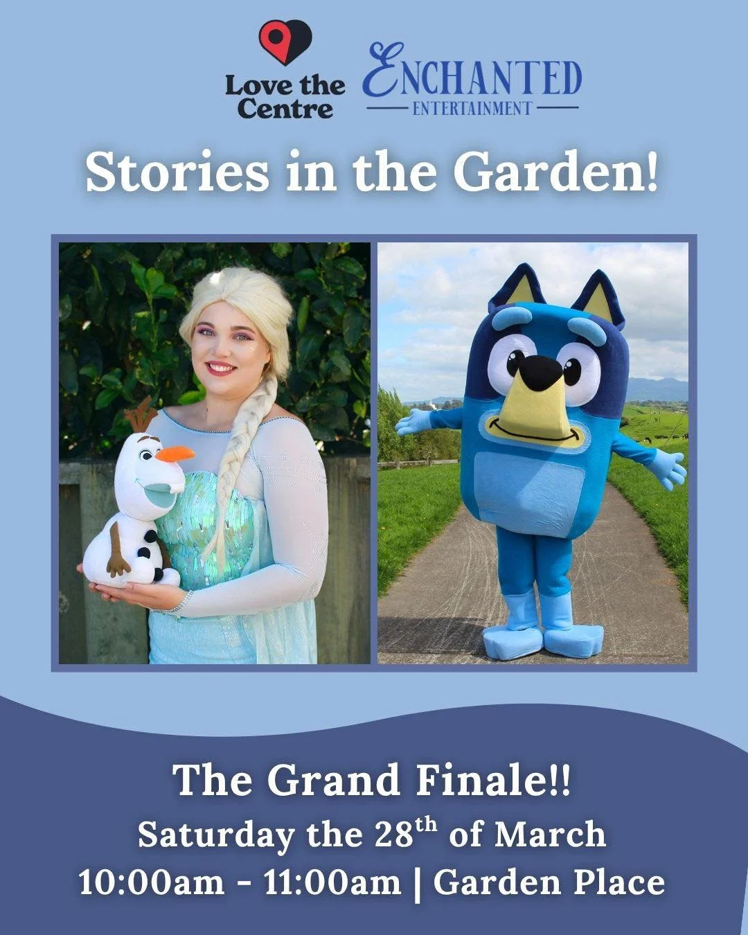 THIS is the big one! ❄️🐶

Stories in the Garden is coming to an end for the season, and we&rsquo;re going to make this THE finale to end all finales by inviting our two most beloved fairytale friends&hellip; 👀

That&rsquo;s right! Join our besties 