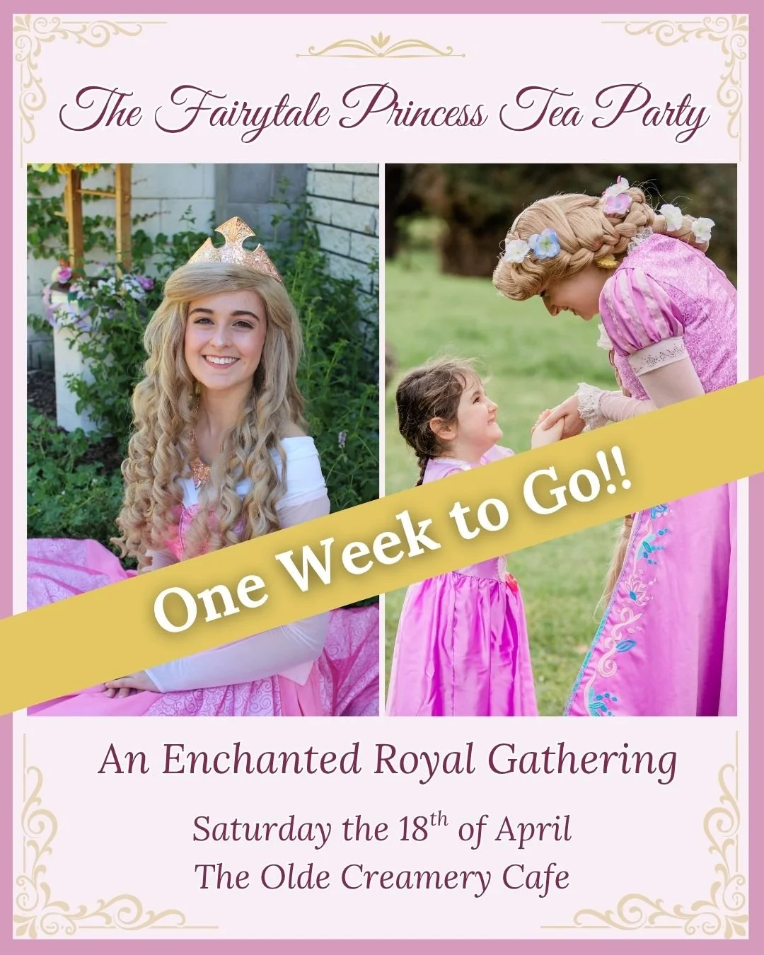 ✨ The countdown is officially on for our upcoming Princess Tea Party! ✨

Our bonus afternoon session now has just NINE places remaining 💫

If you&rsquo;ve been thinking about adding a little extra magic to your school holidays &mdash; with princess 