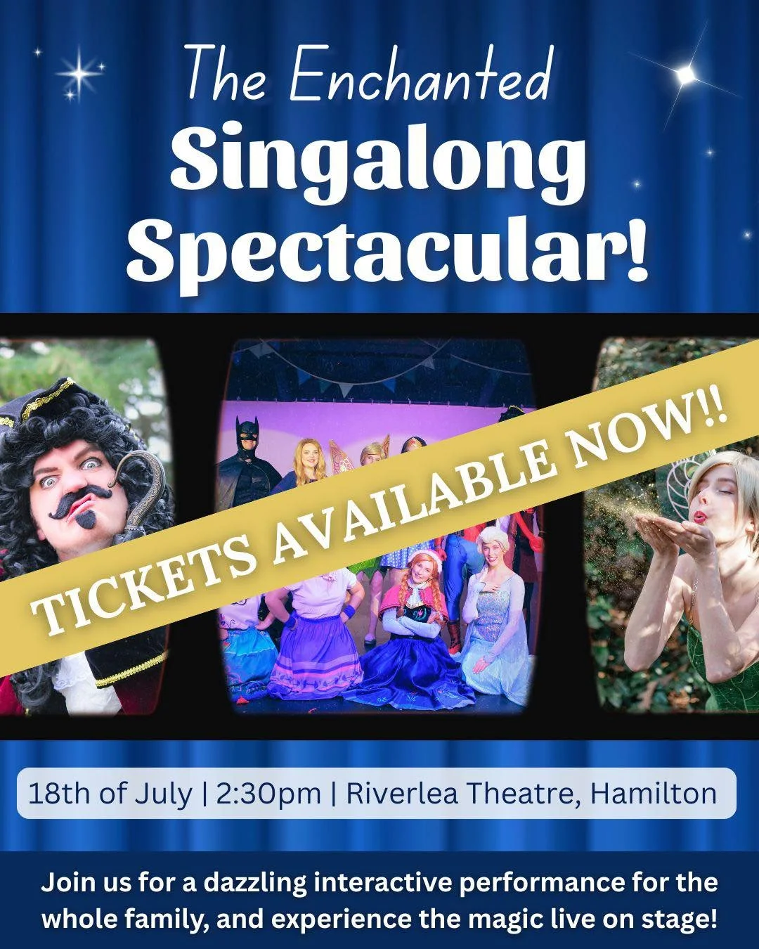 🚨HERE WE GO!!🚨

Your spot at the Enchanted Singalong Spectacular is waiting for you, and now you can finally secure it via the link in our bio!

This is our most popular event EVER, and we would hate for you to miss out&hellip; What are you waiting