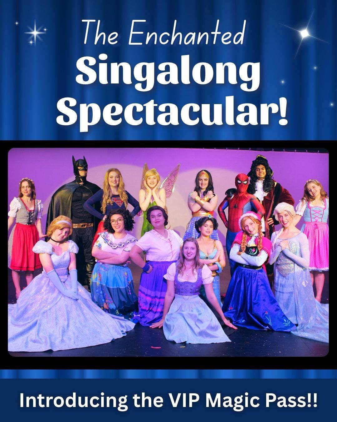 ✨ Introducing the VIP Magic Pass Experience! ✨

For the very first time, we&rsquo;re bringing you an extra sprinkle of enchantment at the Enchanted Singalong Spectacular&hellip; and trust us, this is something truly special 💫

The VIP Magic Pass Inc
