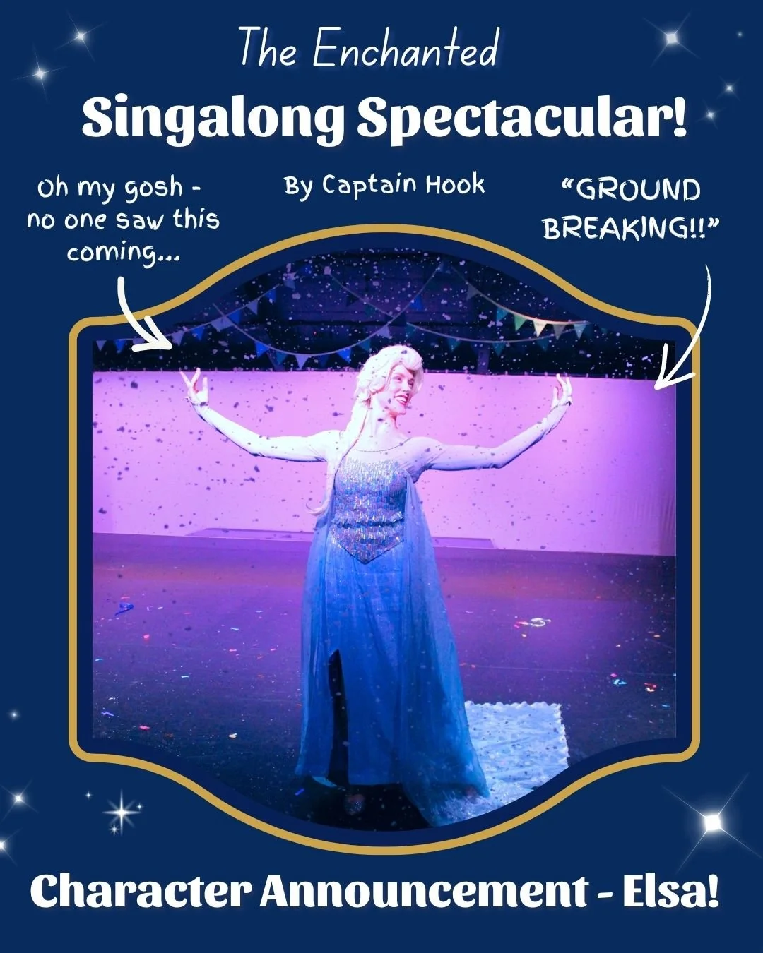 ✨ It&rsquo;s time for our NEXT character announcement for the Enchanted Singalong Spectacular!! ✨

As you may have seen&hellip; we made the questionable decision to put Captain Hook in charge of advertising our upcoming stage show. 🏴&zwj;☠️

Was thi