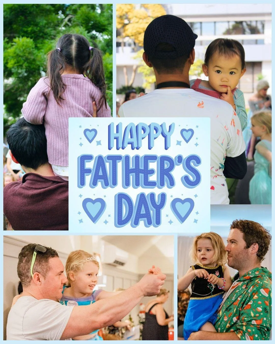 Happy Father&rsquo;s Day! 💙

To the dads who lift their little ones high on their shoulders, dance with their little princesses around the room, and show their little superheroes what true bravery looks like&hellip;

Thank you for creating so much m