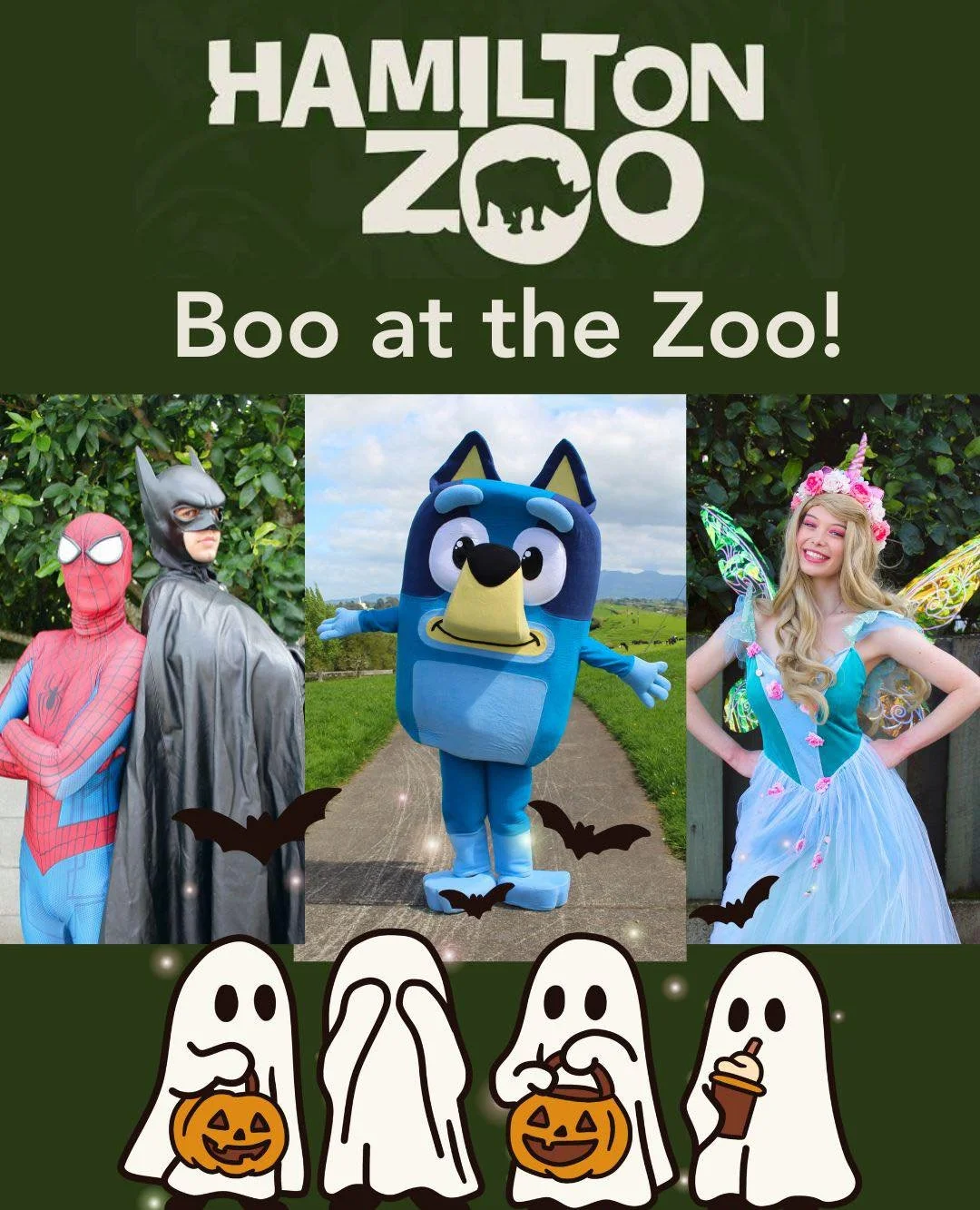 BOO AT THE ZOO - THIS HALLOWEEN! 🎃🦇

Get ready for a wild Halloween adventure at Hamilton Zoo! Bring the whānau, dress up in your favourite costume and enjoy a day filled with spooky fun and amazing animals.

There's so much to explore, including t
