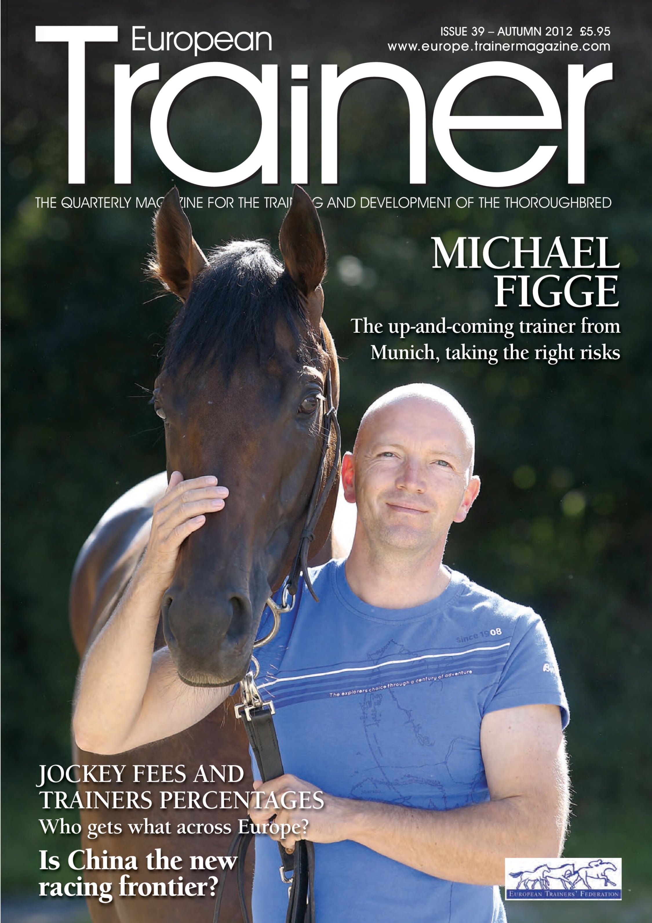 Auf der Titelseite: Cover-Story im European Trainer Magazine