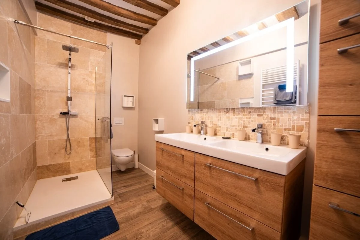 Magnifique salle de bain à la Ferme de la Tour