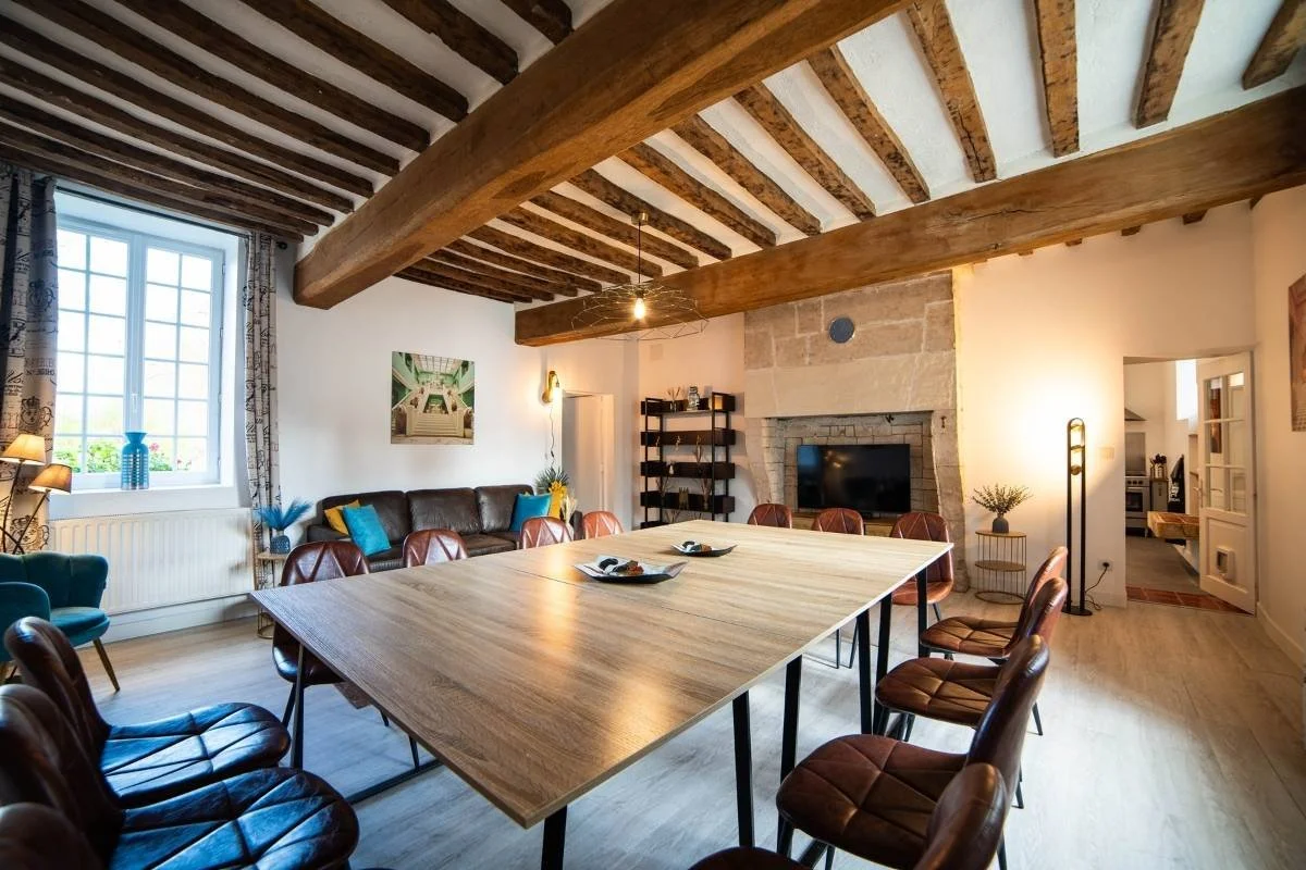 Living room at La Ferme de la Tour