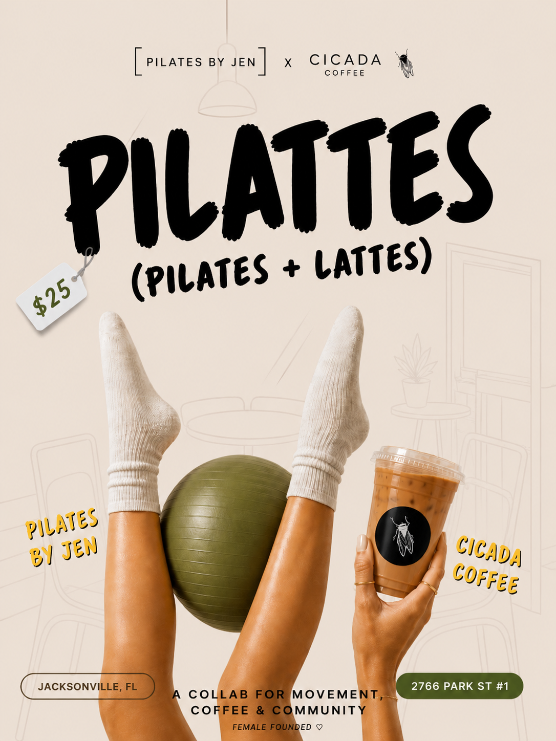 Pilates & Lattes — Event Ticket