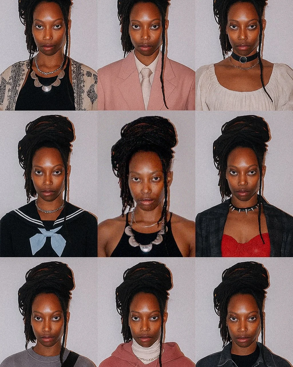 💭 who is she

Inspired by a trend on @soraofficial featuring AI-generated headshot grids. It reminded me that our clothing shapes our identity, and I wanted to try it on myself.

I took one headshot (can you tell which one is real?), ran it through 