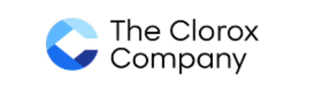Logo of The Clorox Company with text next to it.