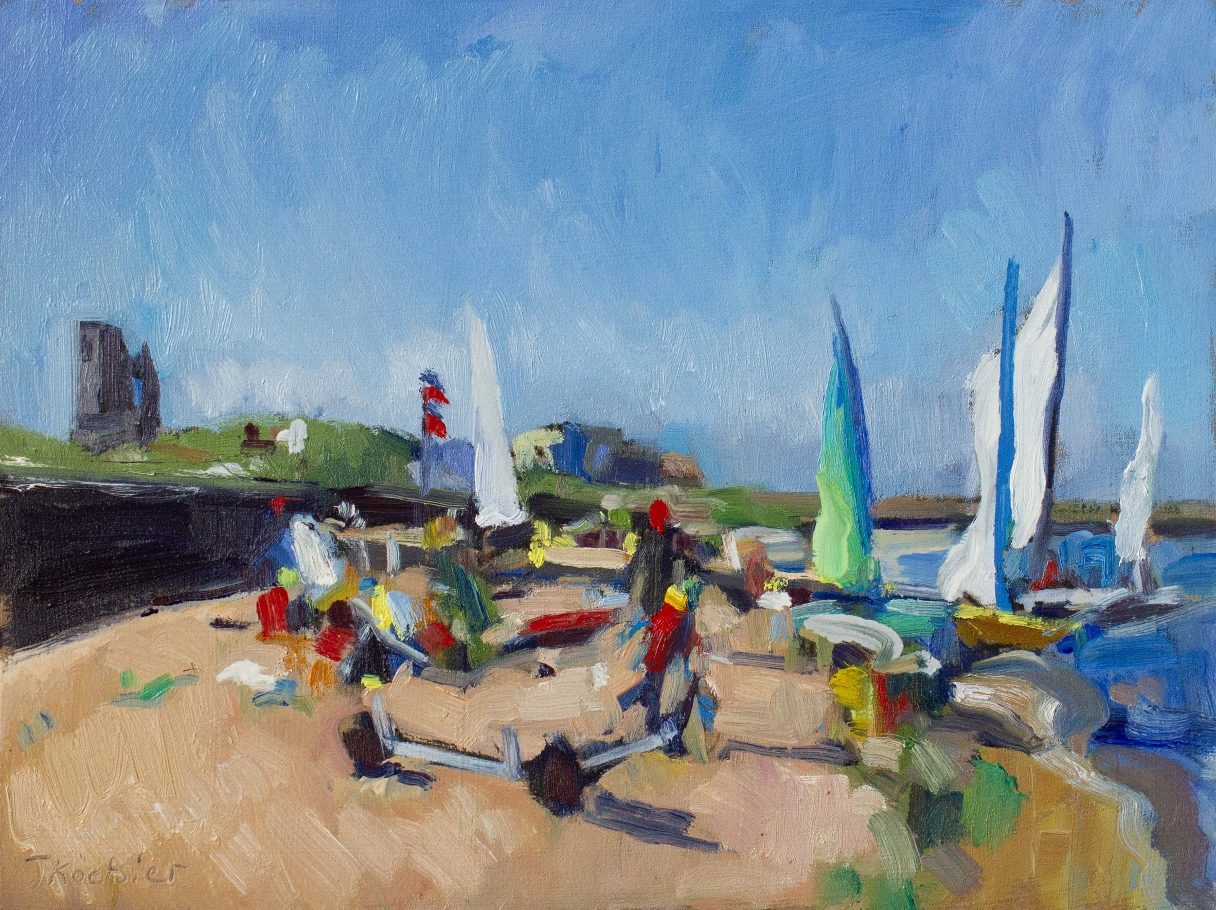 Sailing on East Sands (Sold)
