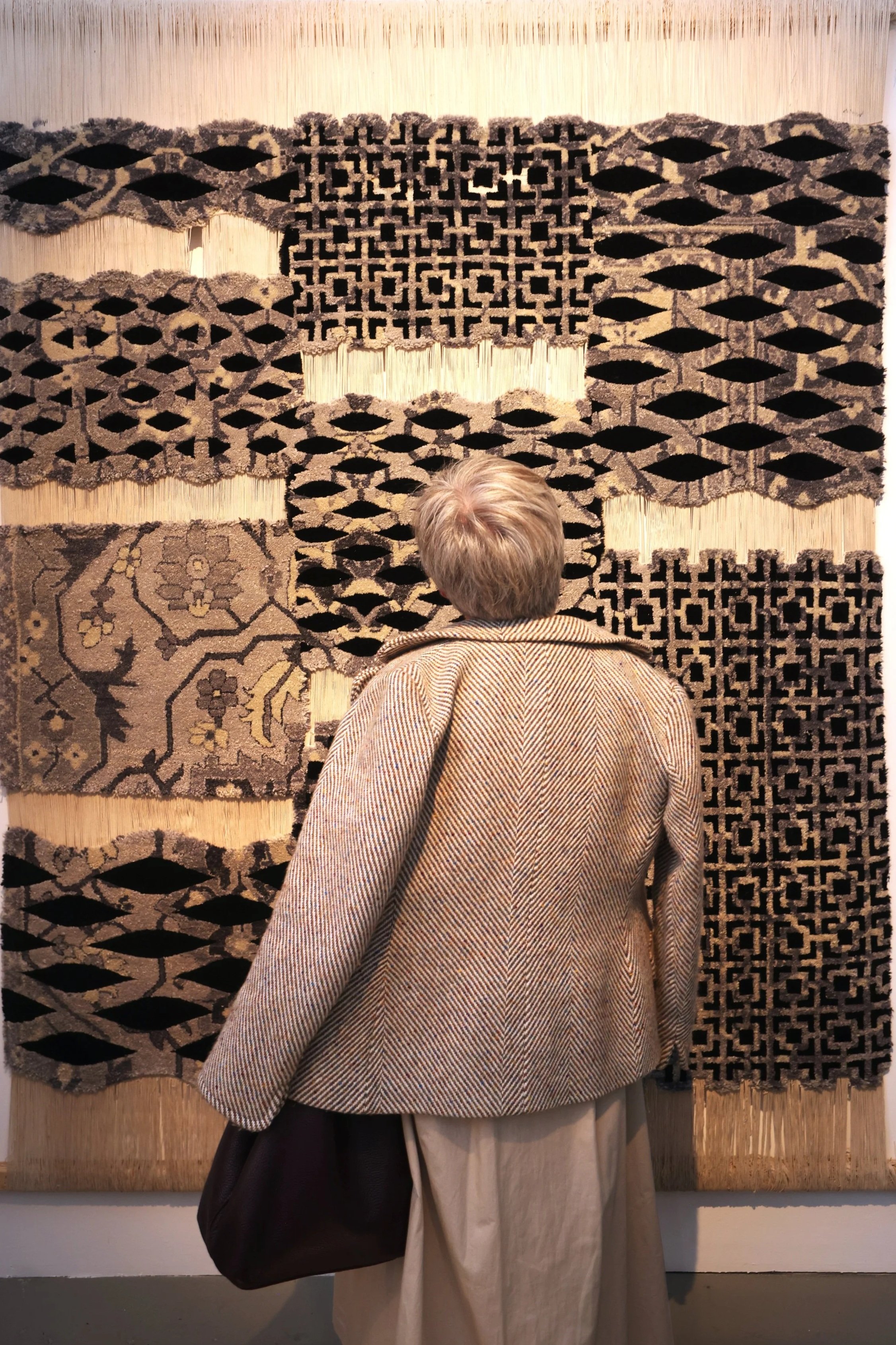 Deirdre Mc Quillan and Paolo Giordano;s 'Mash Up' tapestry