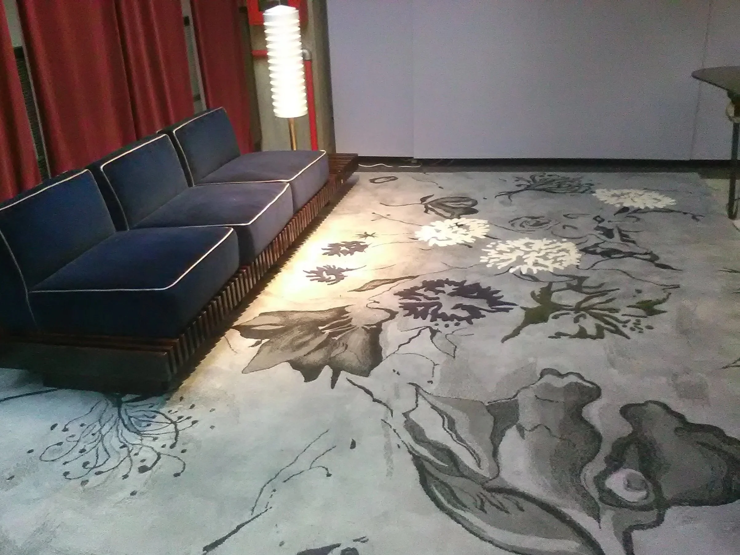 'Flower Power' Rug, exhibited during the Salone del Mobile 2016, Nilufar Depot Gallery.
