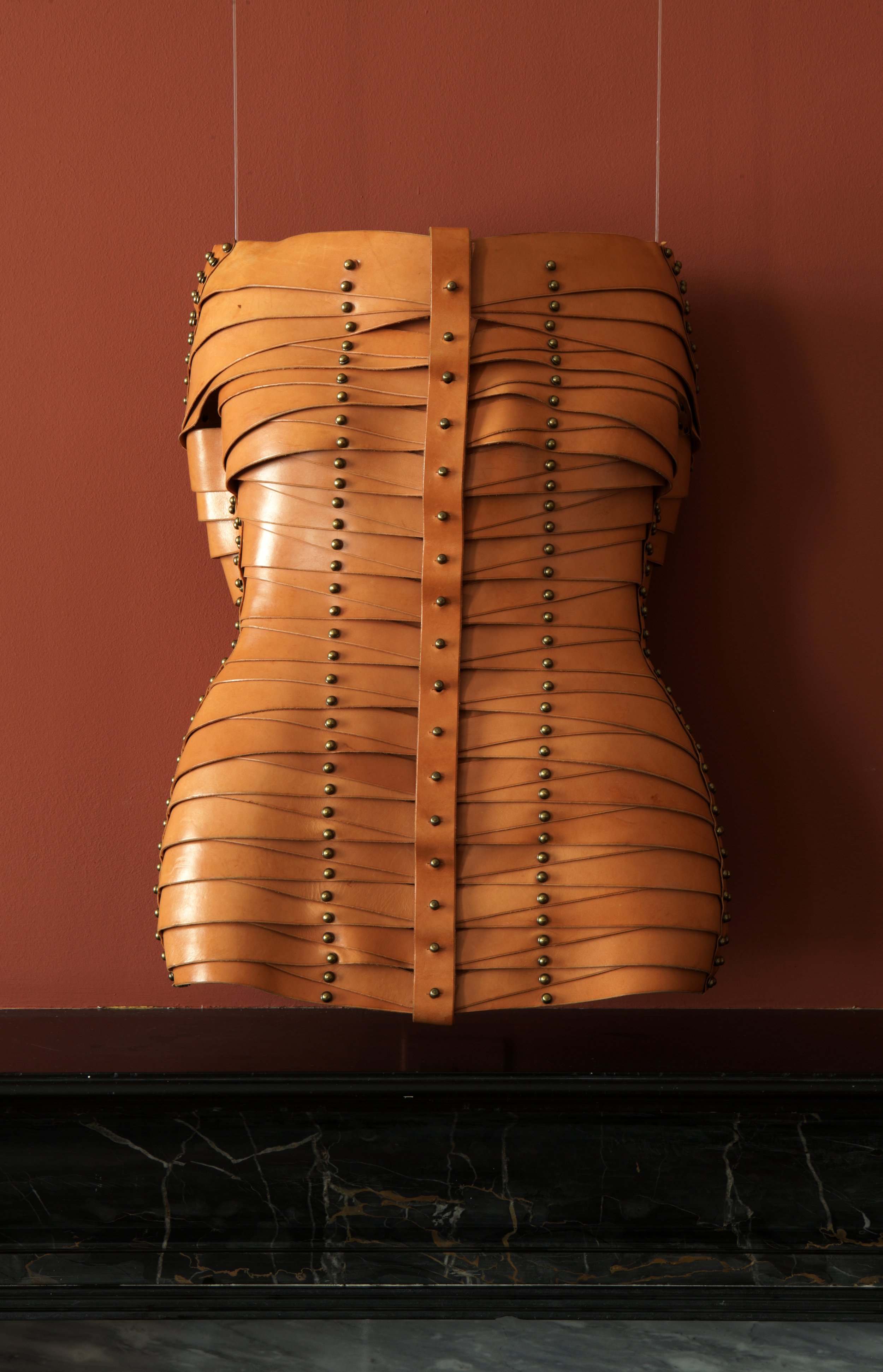 Una Burke leather bust