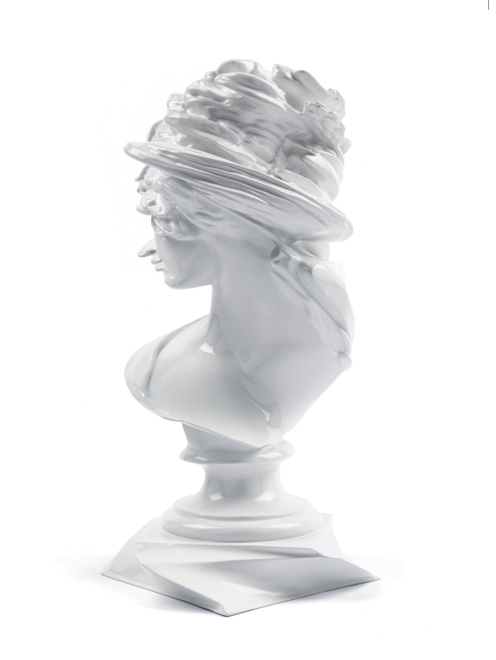 Wim Delvoye's "Twisted bust (clockwise and counterclockwise)"