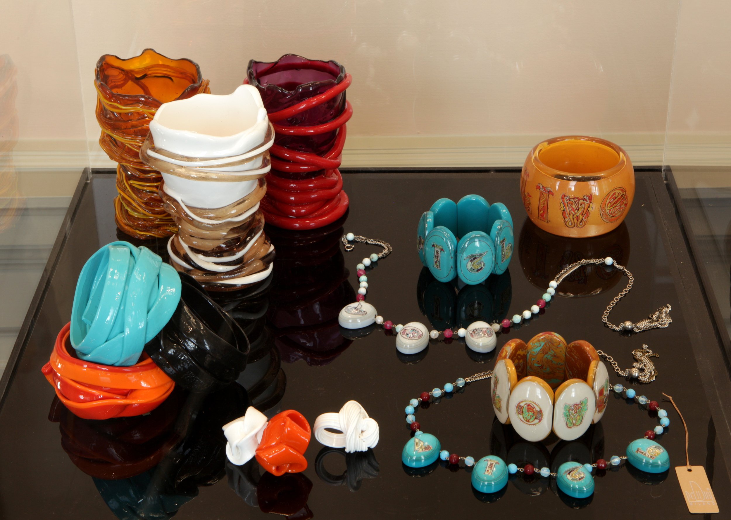 soft resin objects Gaetano Pesce, resin jewellery Donatella Pellini