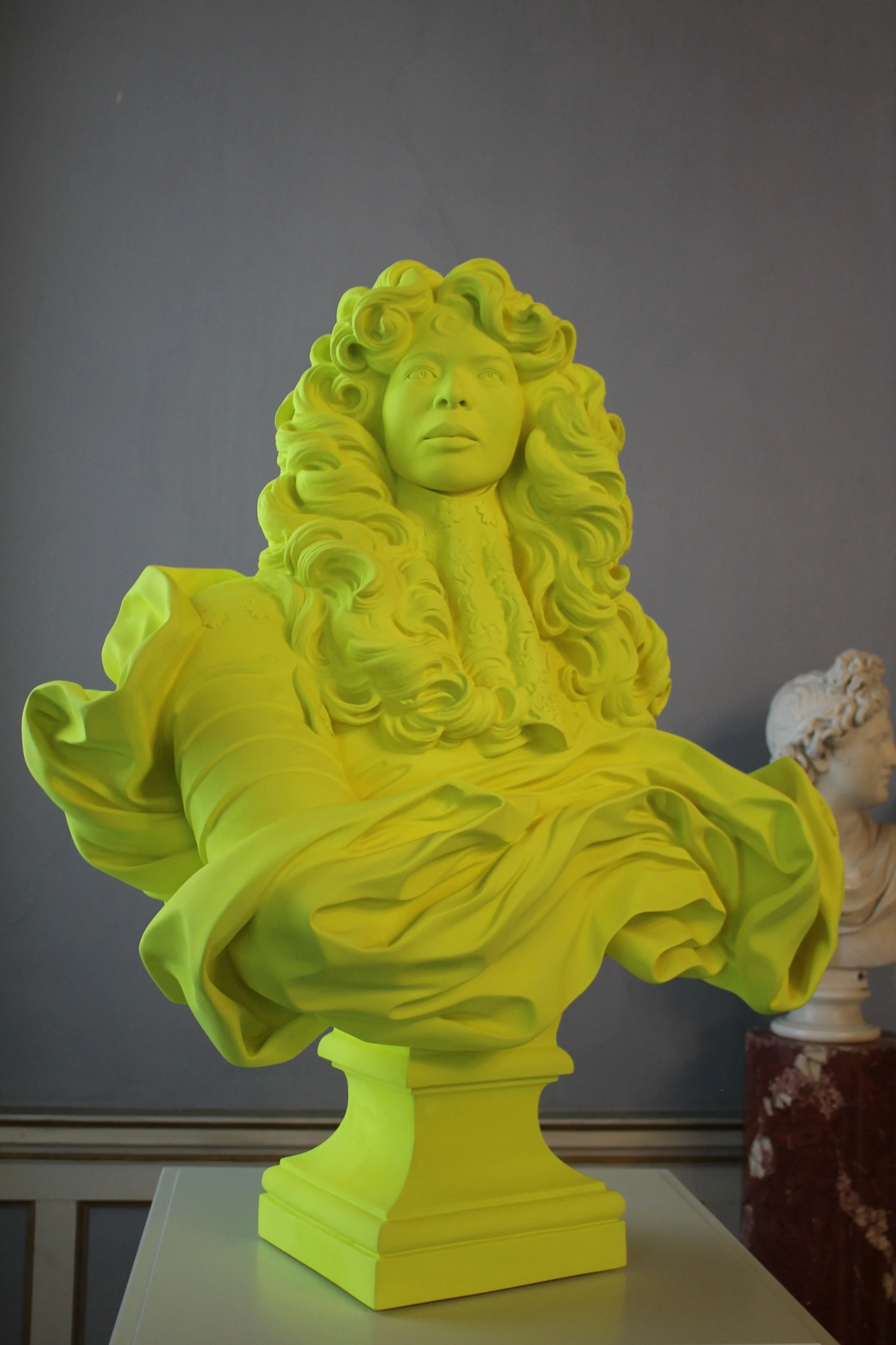 Kimiko Yoshida's "Self-portrait of the Artist as the Sun King Louis XIV by Bernini (1665, Château de Versailles)"