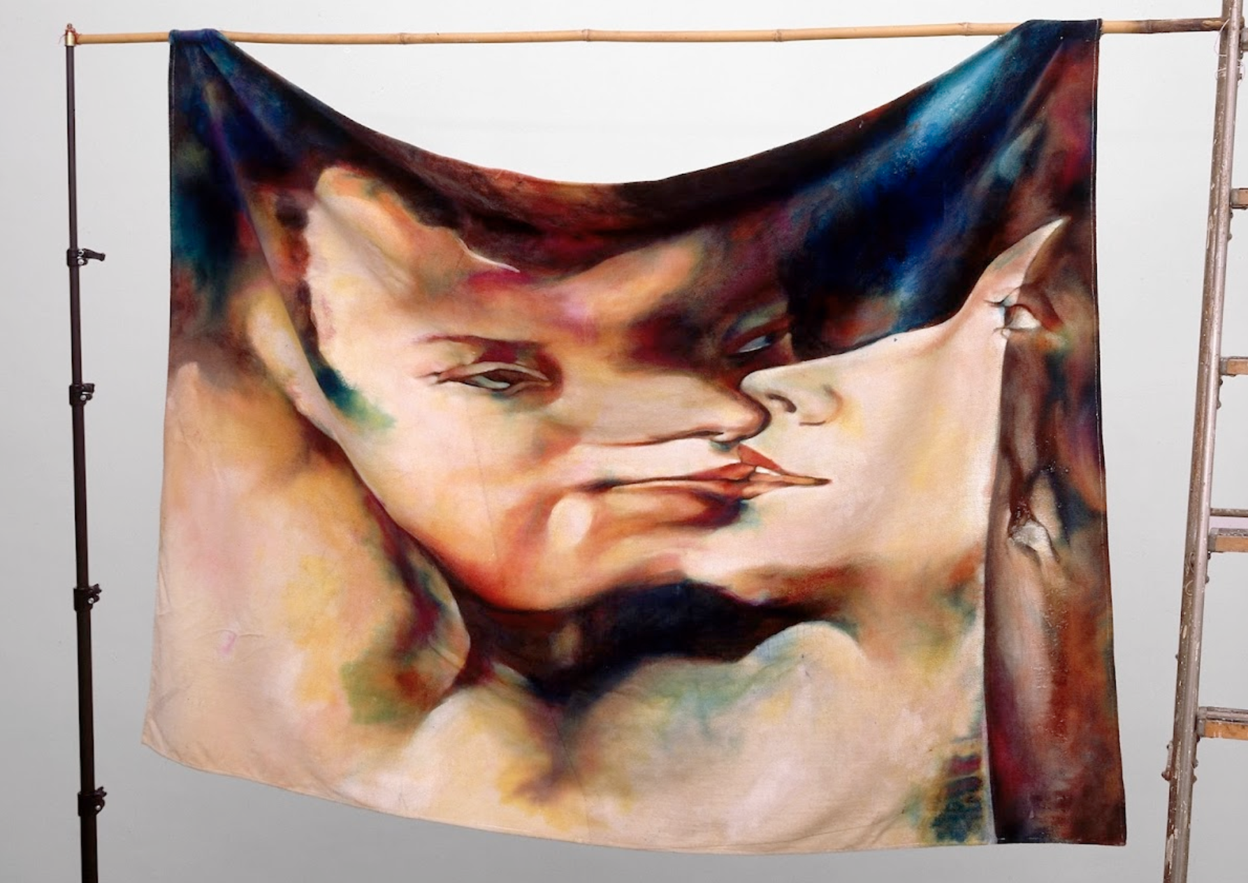 Painting on velvet, 180 x 120cm, 1988