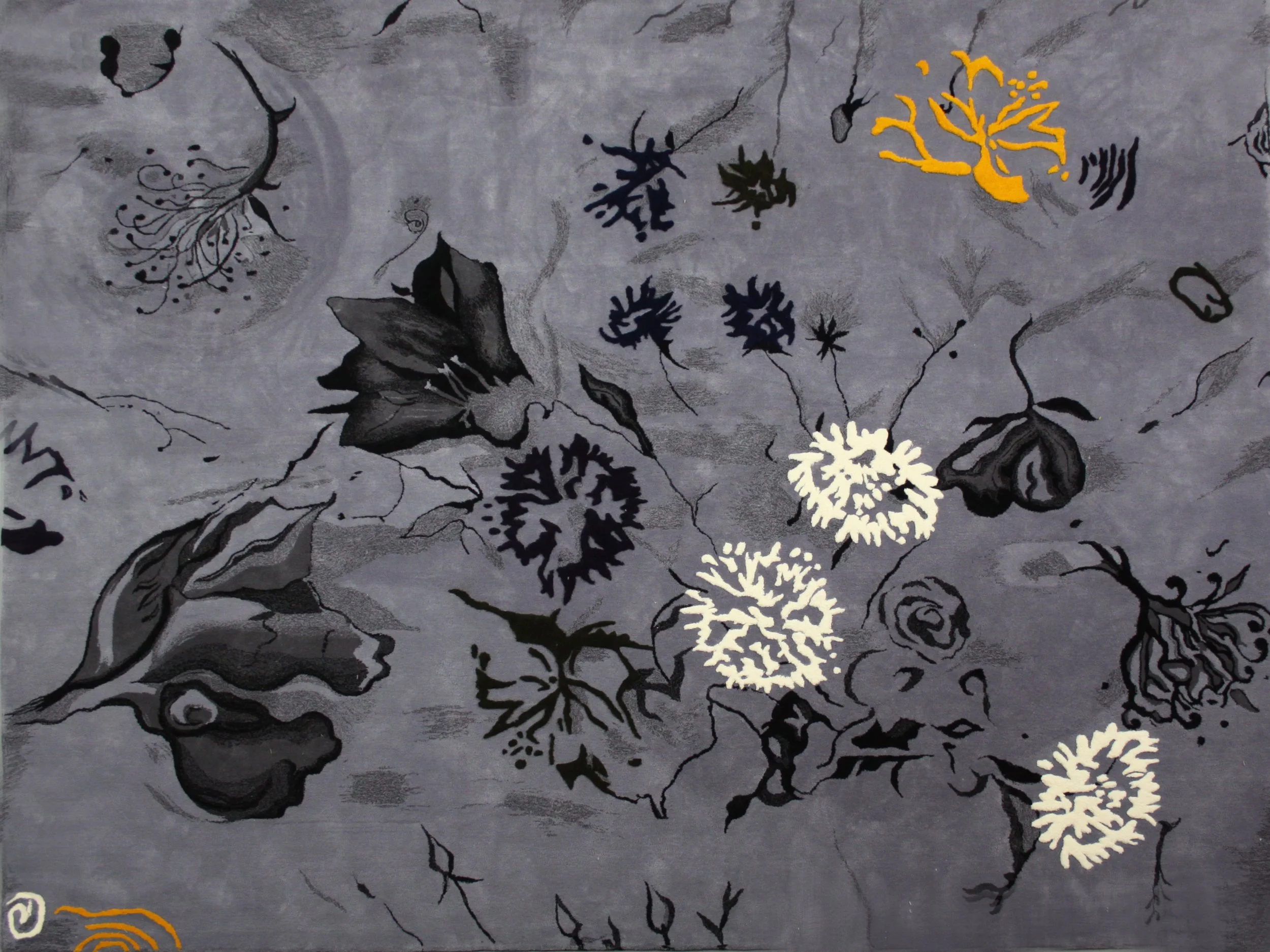'Flower Power' wool and silk rug, 300x400cm, handmade by Ceadogan Rug in Ireland for Nilufar Gallery, Milan, 2016