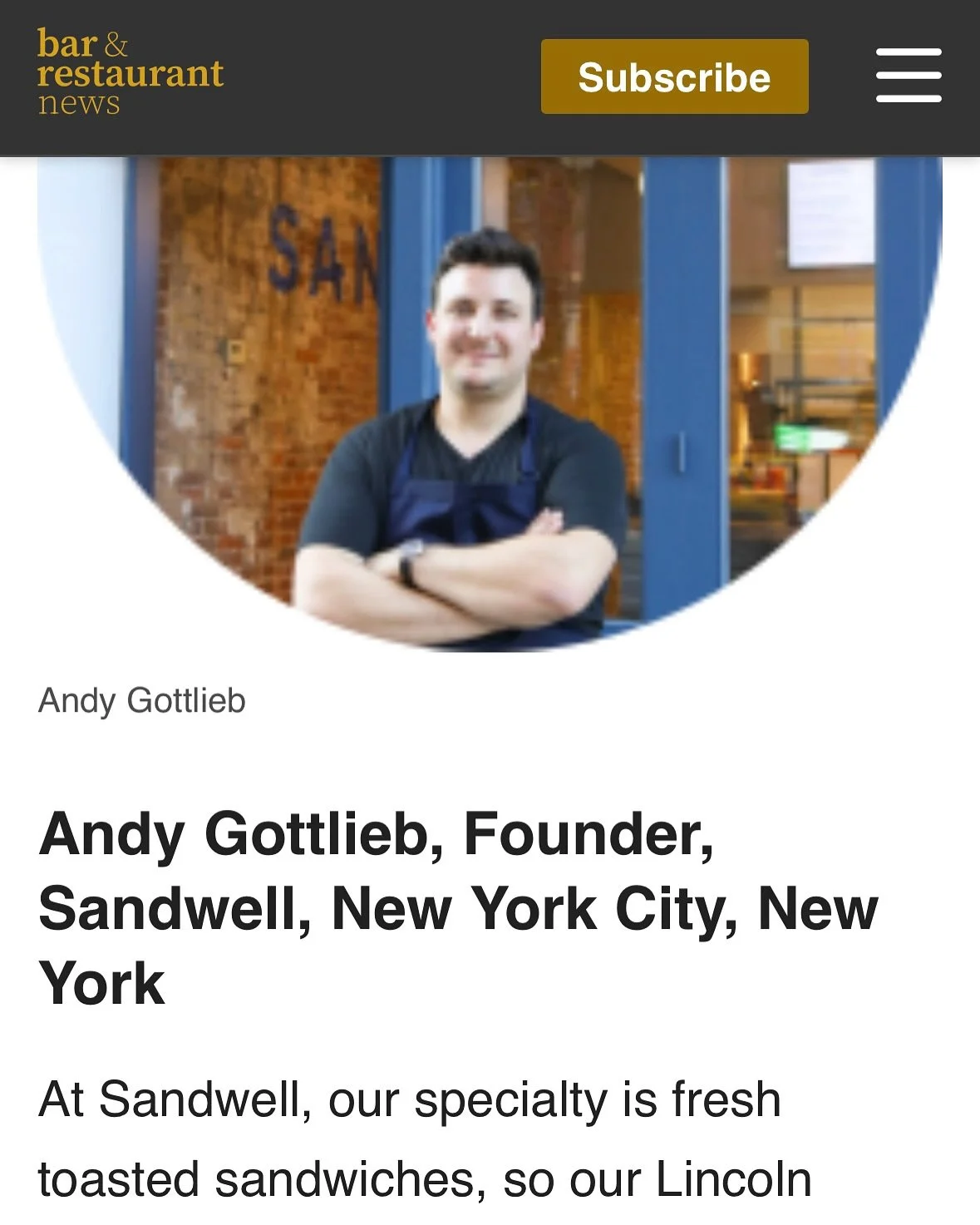 🙏 @barandrestaurantexpo for the feature (link in bio)! we tested over a dozen oven options to craft the perfect bite on our fresh toasted sandwiches @getsandwell, and now we can&rsquo;t live without our secret ingredient: our conveyor ovens from @li