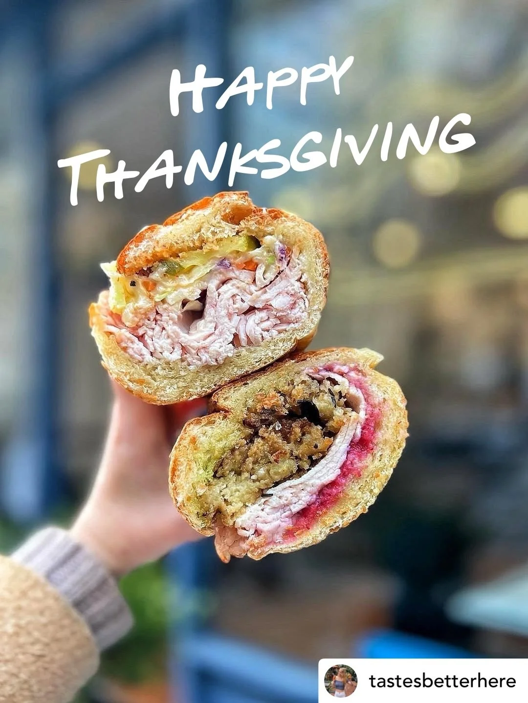 Happy Thanksgiving! It&rsquo;s been an incredible month of #friendsgiving with The Ross &amp; The Rachel - after making thousands of pounds of uncured maple turkey in our tiny #NYC kitchens, we are ready for a break!

We are CLOSED tomorrow for Thank