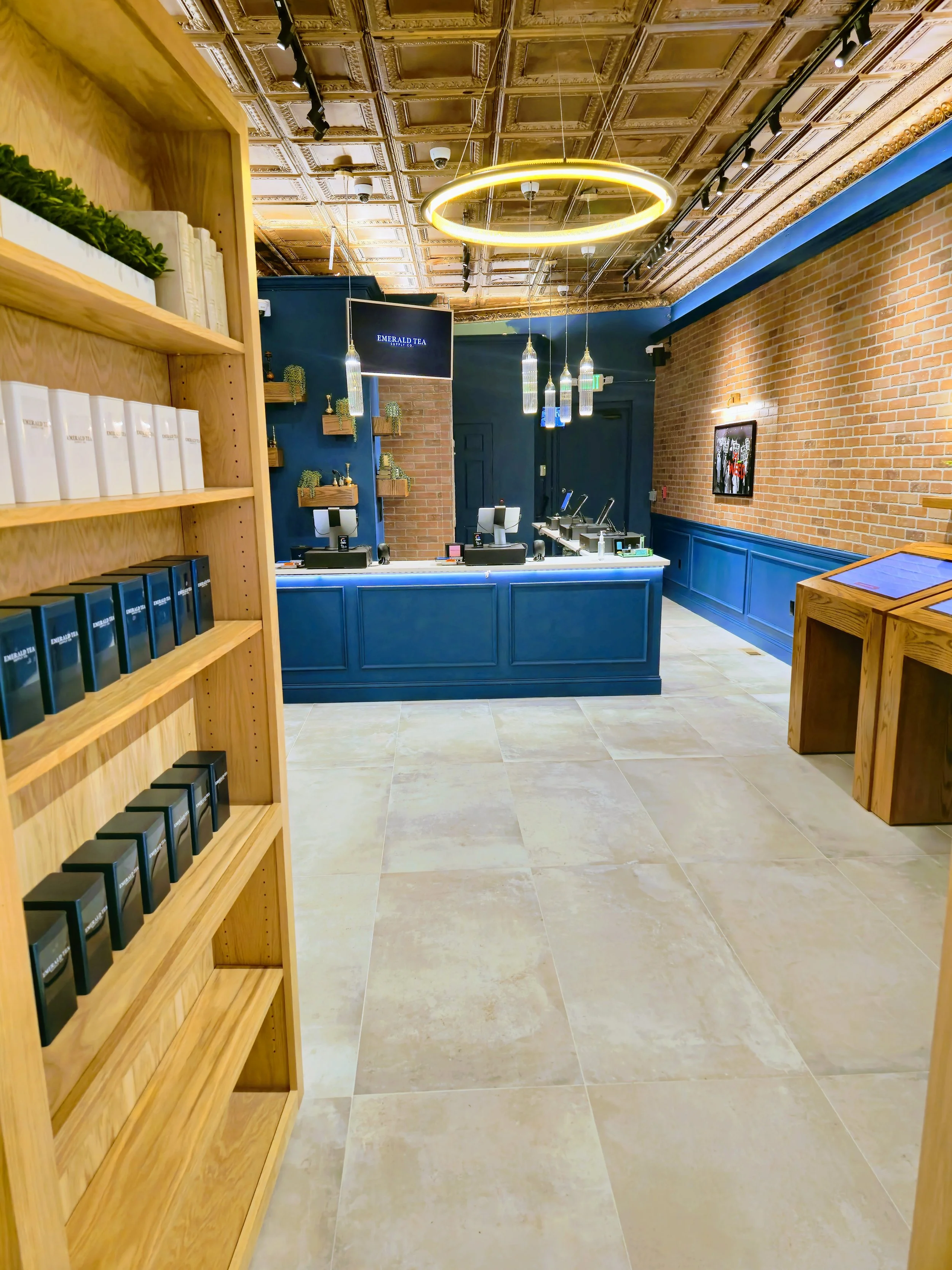 Emerald Tea Supply Company cannabis dispensary lobby at 368 Broad Street, Bloomfield NJ 07003