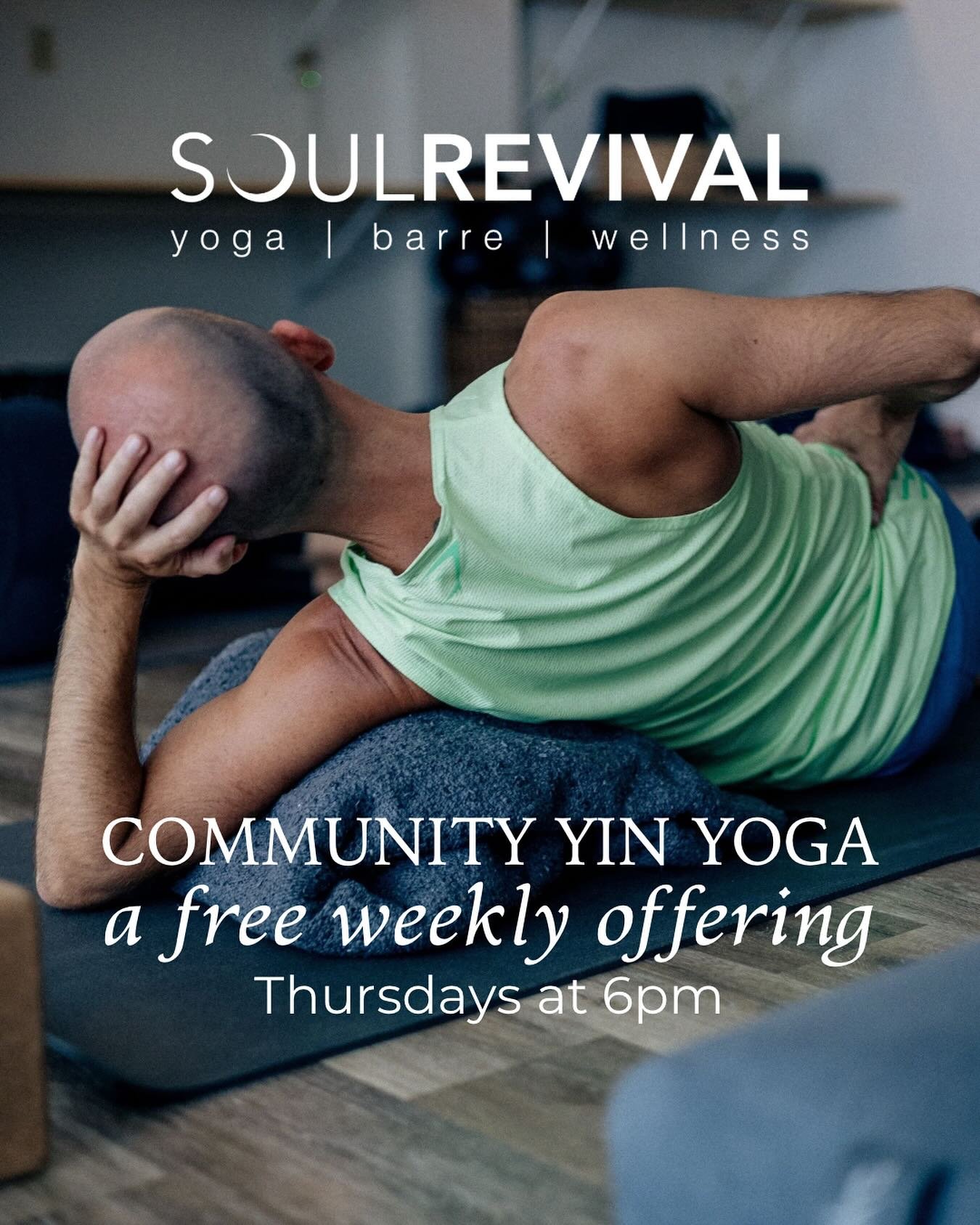 In our continued effort to break down barriers and make wellness more accessible, we&rsquo;re proud to now offer a free weekly class to the community.

Starting tomorrow, you can join @wendywebbyoga every Thursday at 6pm for Community Yin Yoga ✨

Thi