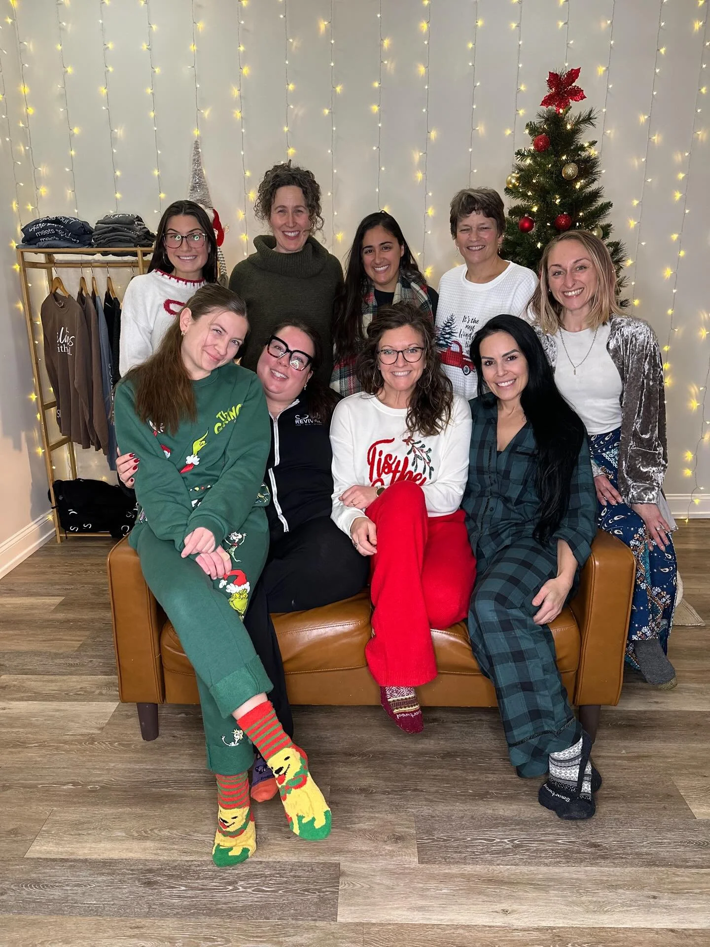 A holiday-pajama-potluck with the SOUL sistahs 🎄 

featuring: a hot cocoa bar, chair massages by @guidedbybreath, a &lsquo;favorite things&rsquo; gift exchange, girl dinner galore, lotsa giggles and a mini dance party (to show my daughter &mdash; be