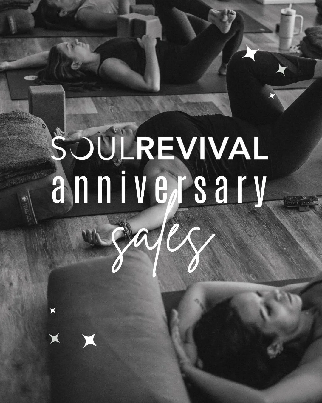 ✨ FOUR YEARS OF SOUL ✨ 
and our anniversary sale is here!

✨ MEMBERSHIPS ✨

&bull; Monthly Unlimited: $79/mo (new members only)
&bull; All-Access: $84/mo (in-studio + on-demand)
&bull; Annual Unlimited: $888 (paid in full. no refunds)

✨ CLASS PACKS 
