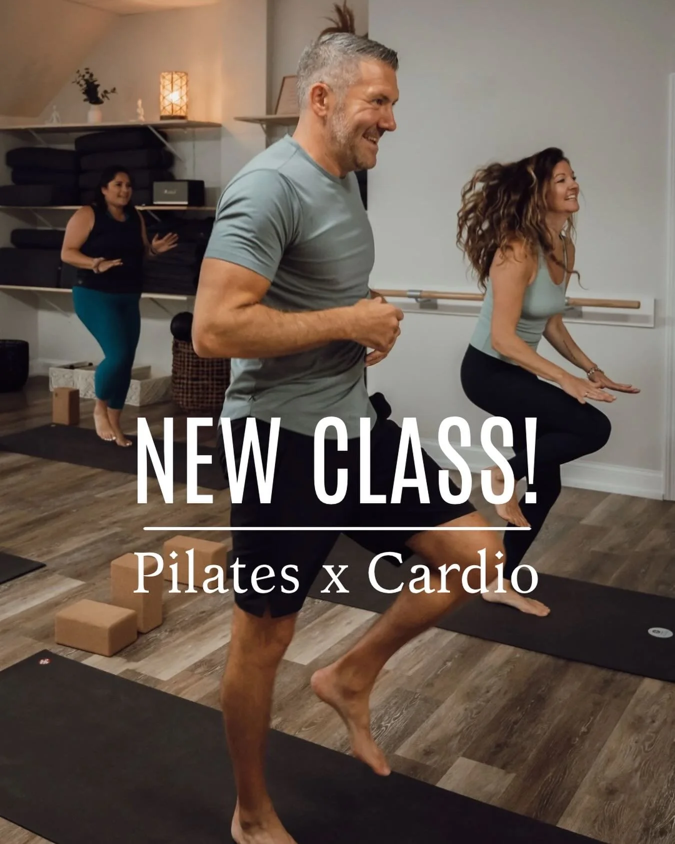 Something new is coming to the mat&hellip;

Introducing ✨ Pilates x Cardio ✨

Our latest addition (dare I say beautifully) blends classical + contemporary pilates with dynamic cardio intervals.

✨What to expect ✨

This class format alternates between