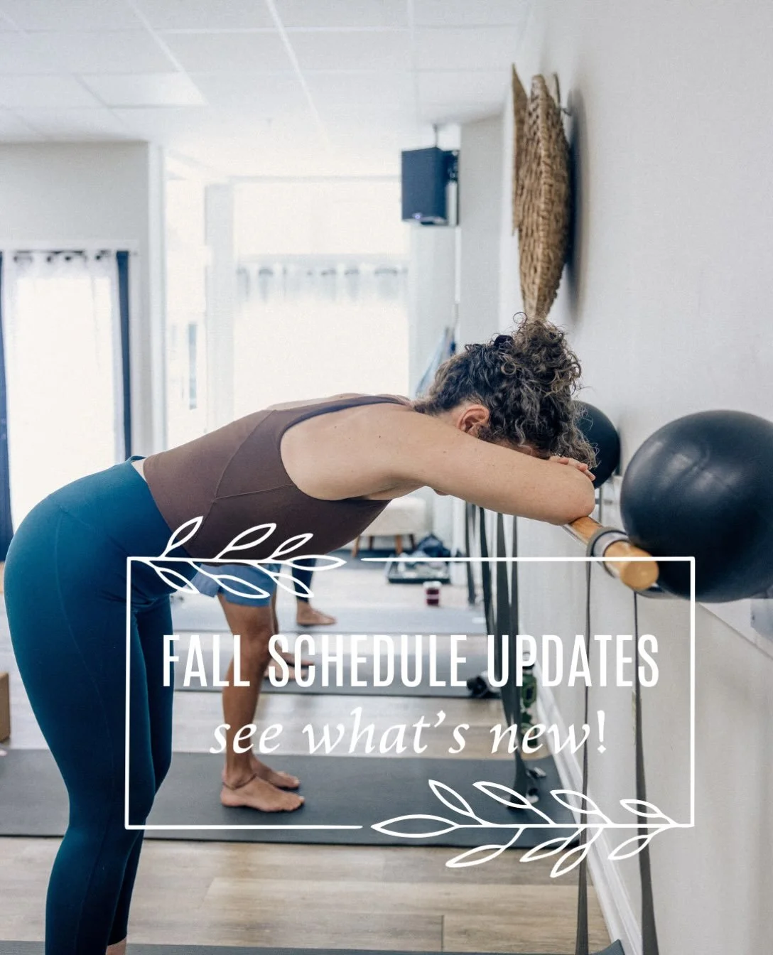 New season, updated sched.

And this refresh drops Sunday, October 18th: 

✨ CLASS CHANGES ✨
 
Tuesdays
9:15am is now Revival Barre w/ Tabi
 
Thursdays
9:15am is now Revival Barre w/ Allyson
 
Fridays
9:15am is back to HEATED Barre Flow w/ Allyson
 
