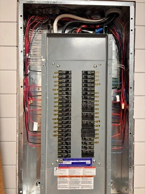 One large electrical panel