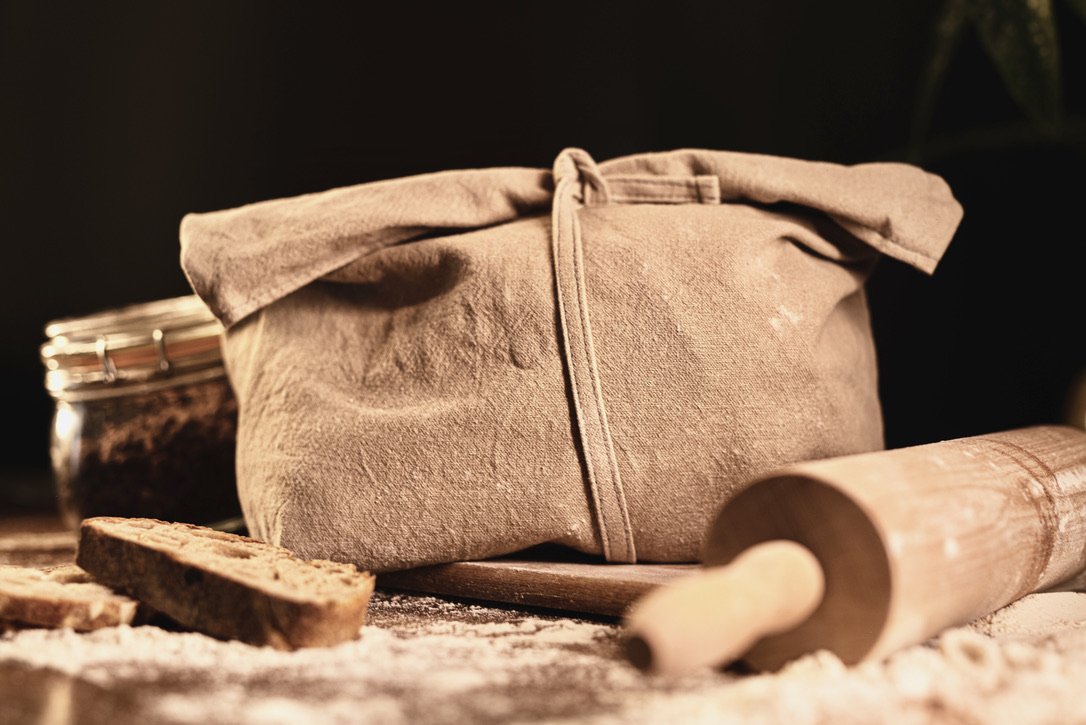 Sac à pain en tissu recyclé