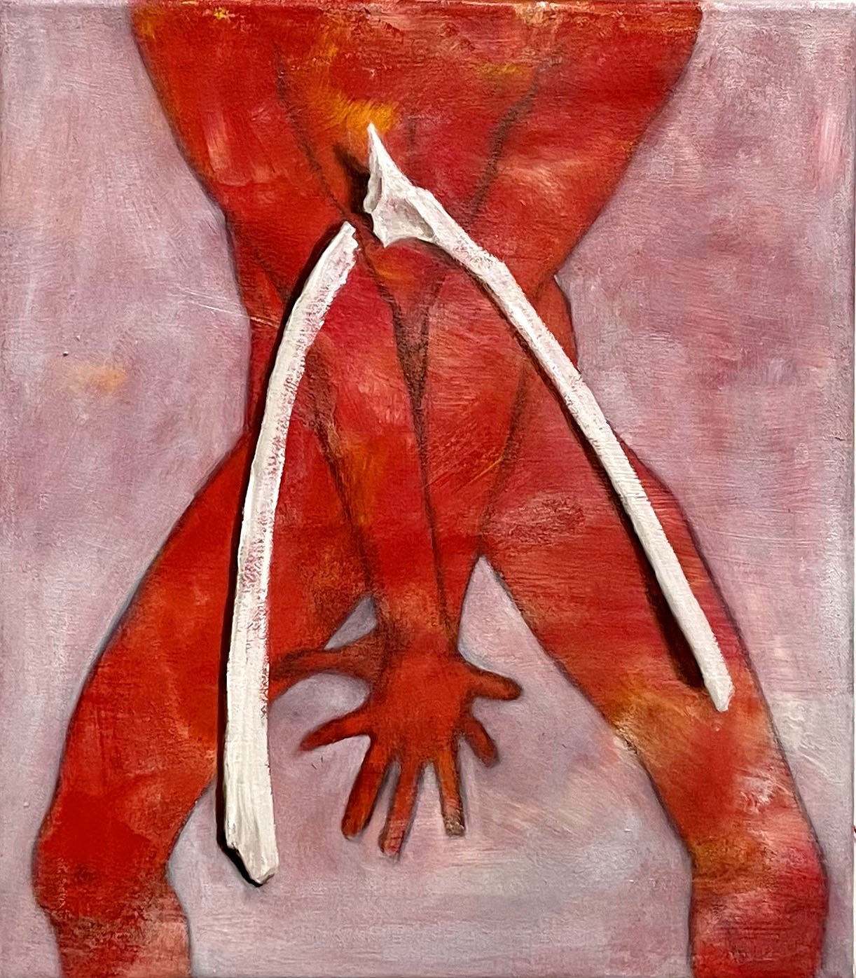 "Wishful Thinking'", 14x16", Oil and Graphite on Canvas