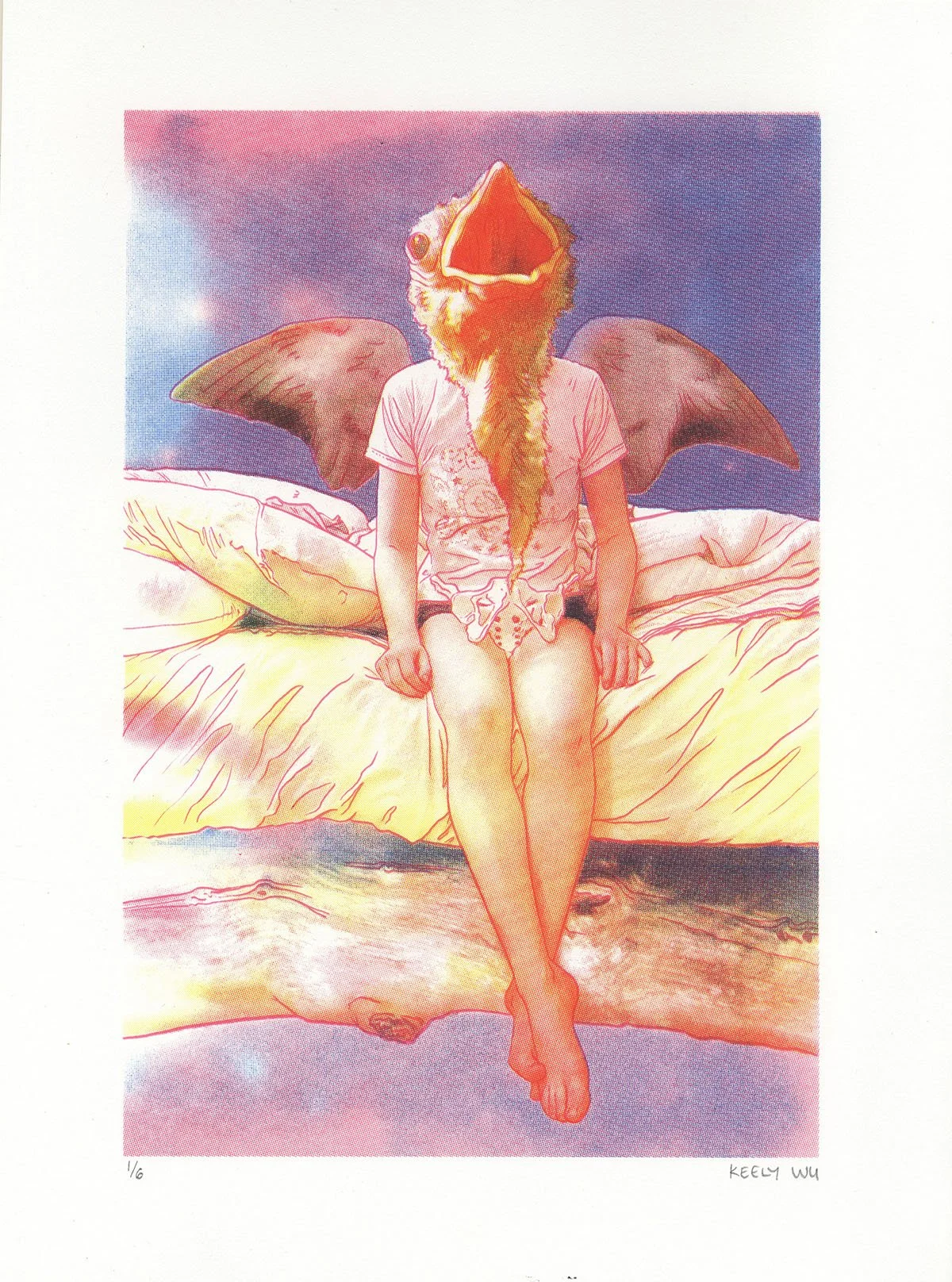 Growing Pains, Screenprint on Stonehenge, 11x14", 2025